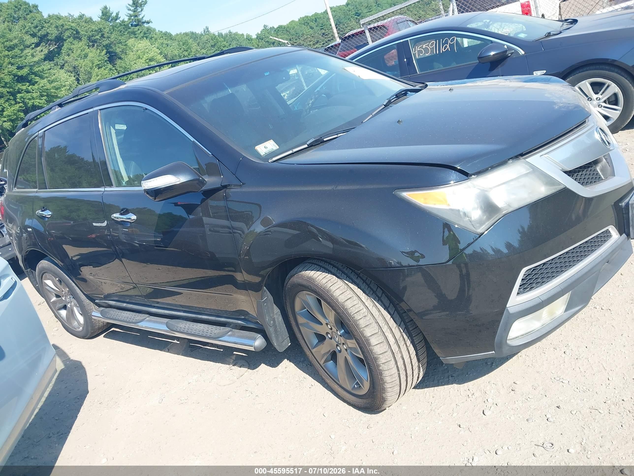 2010 Acura Mdx Advance Package Black vin: 2HNYD2H72AH515822