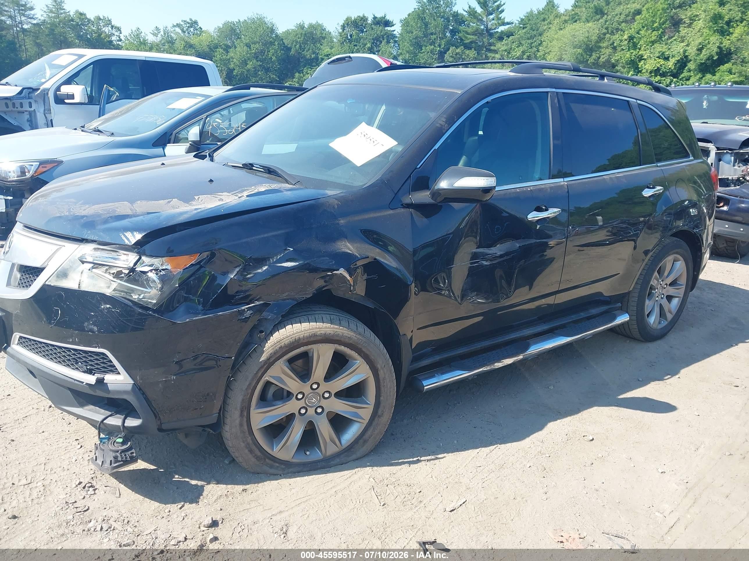 2010 Acura Mdx Advance Package Black vin: 2HNYD2H72AH515822