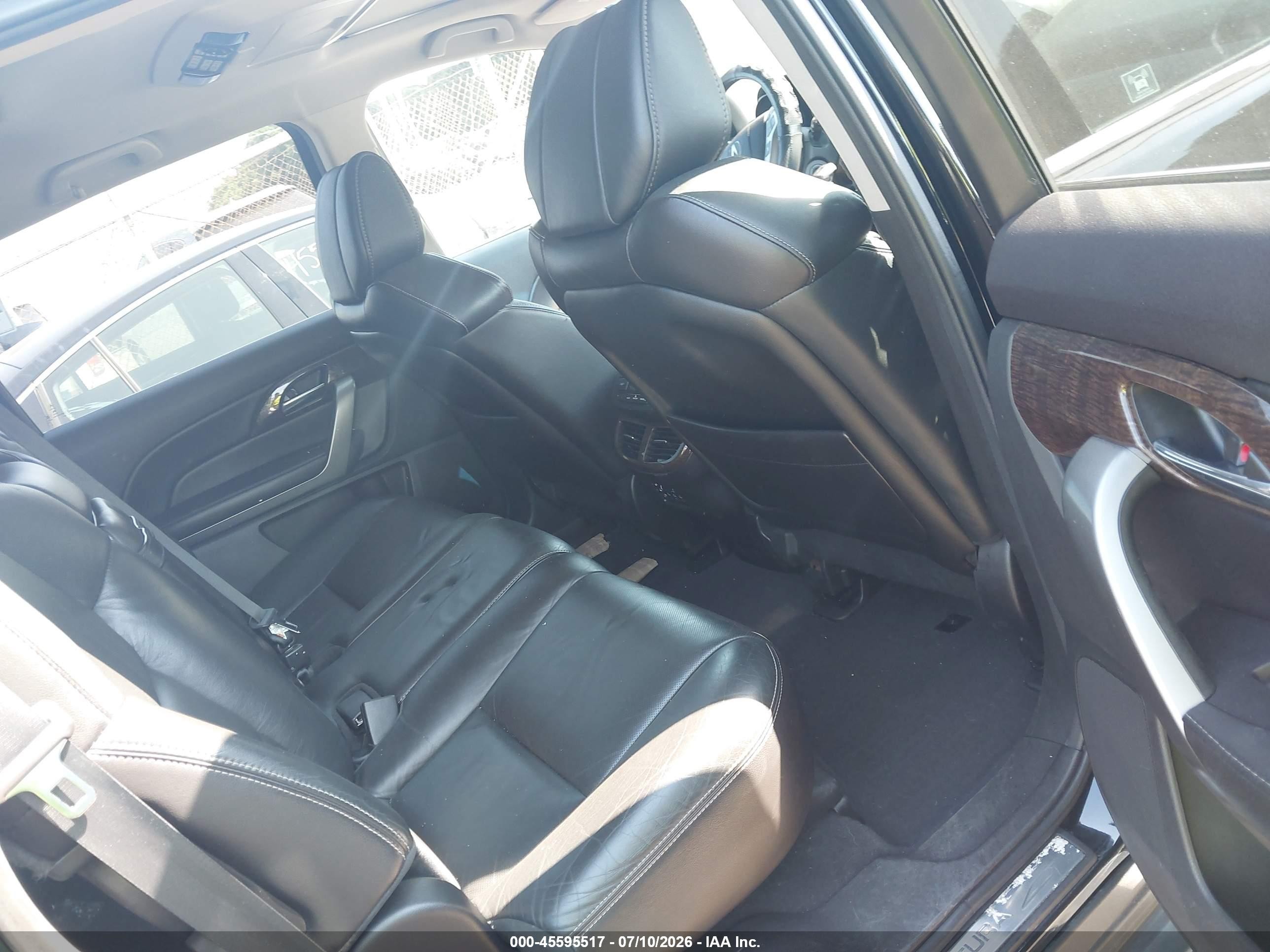 2010 Acura Mdx Advance Package Black vin: 2HNYD2H72AH515822