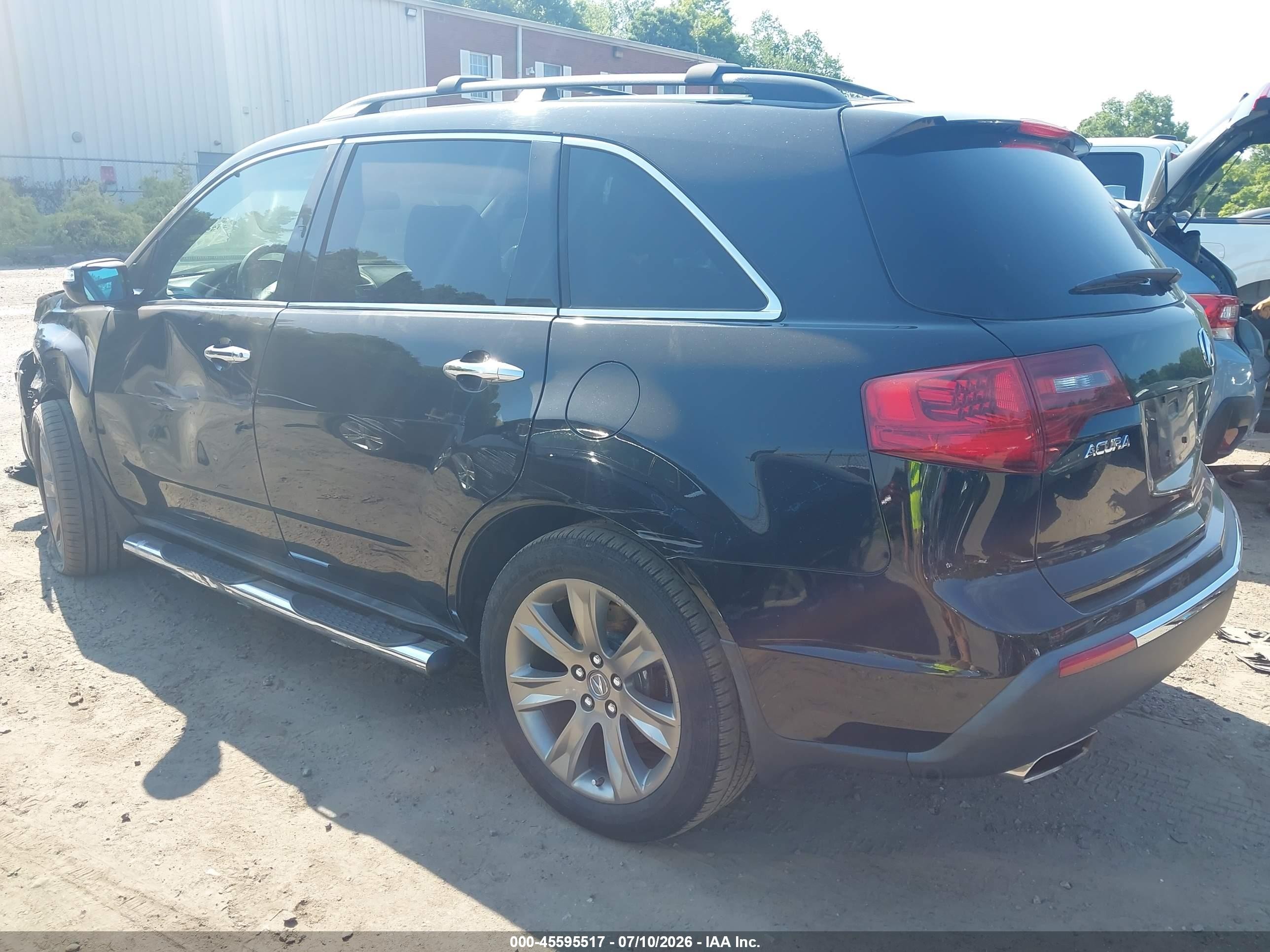 2010 Acura Mdx Advance Package Black vin: 2HNYD2H72AH515822