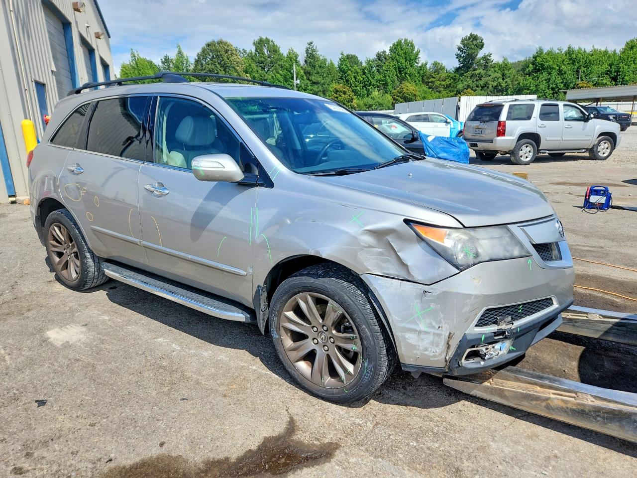 2010 Acura Mdx Advance Silver vin: 2HNYD2H73AH534086
