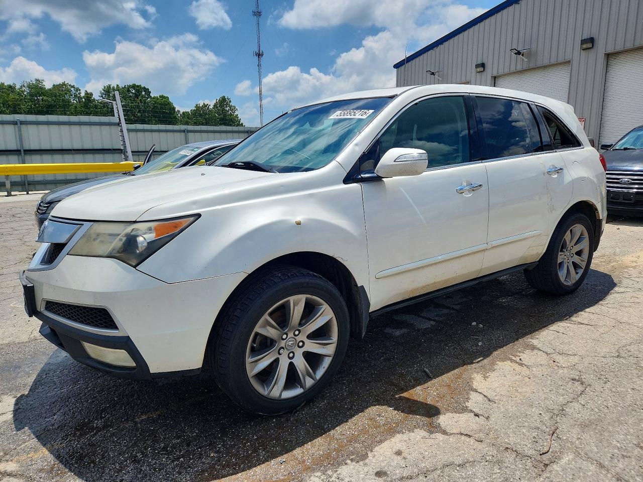 2010 Acura Mdx Advance White vin: 2HNYD2H75AH526328