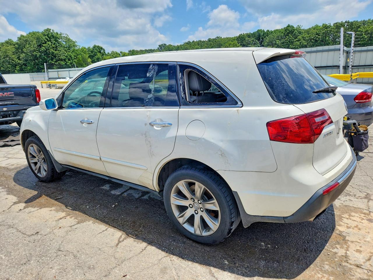 2010 Acura Mdx Advance White vin: 2HNYD2H75AH526328