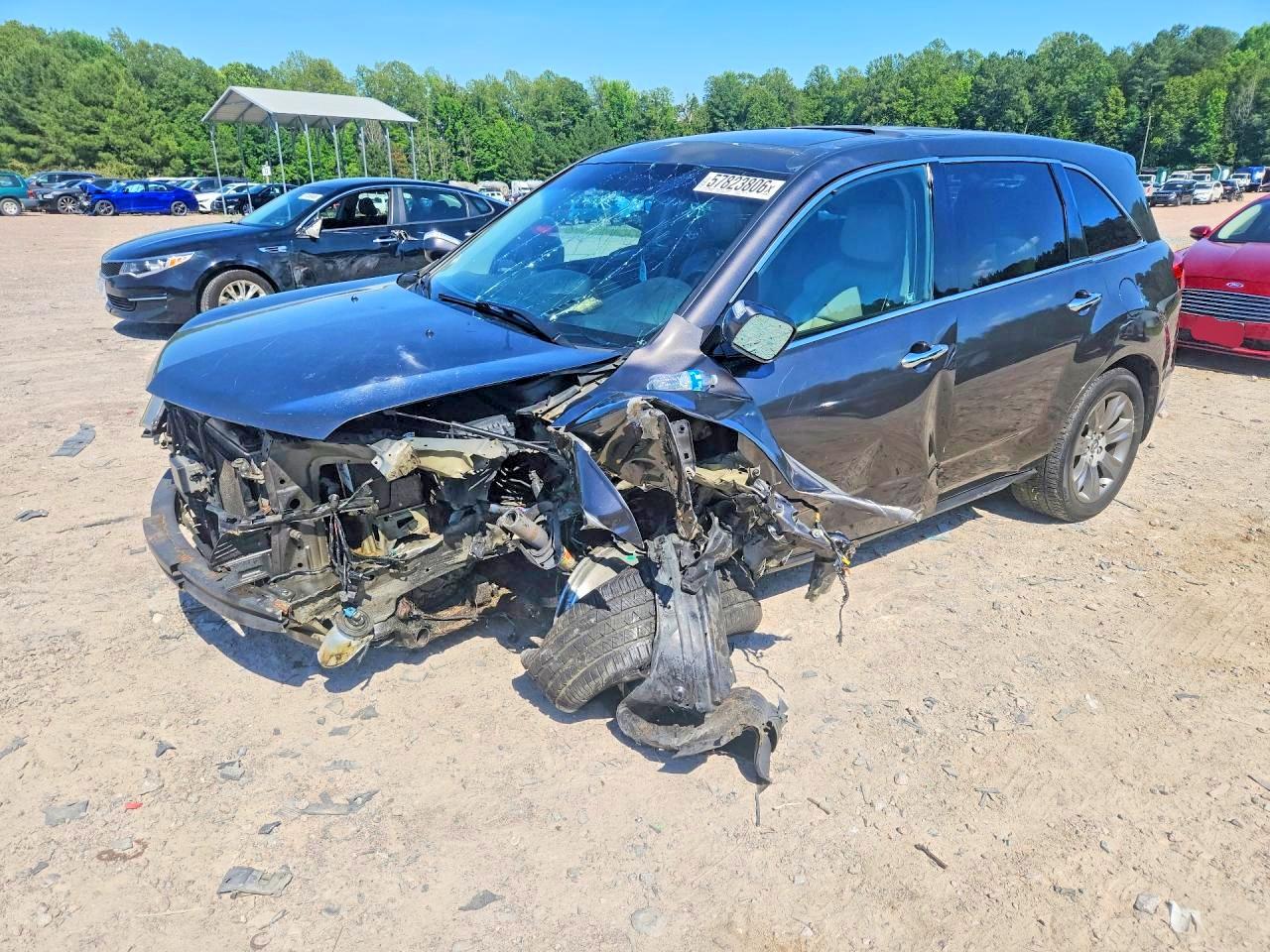 2010 Acura Mdx Advance Gray vin: 2HNYD2H75AH530170