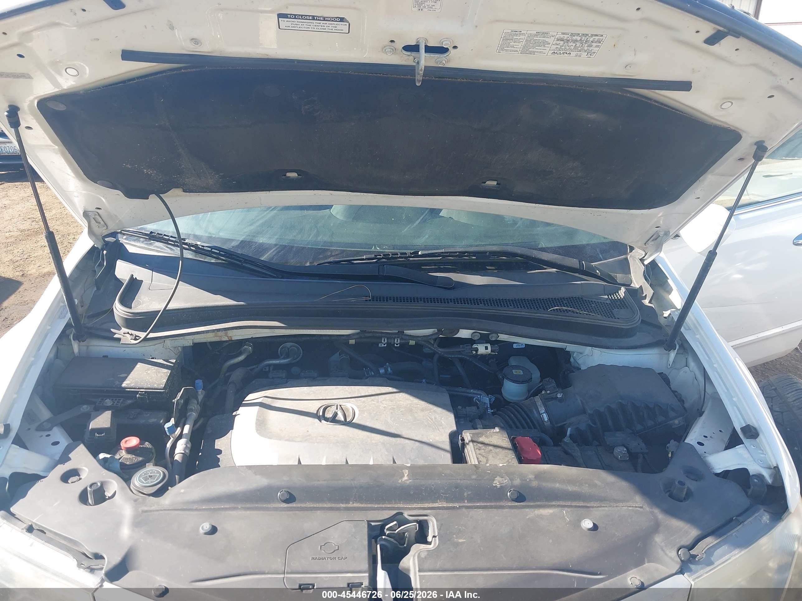 2011 Acura Mdx Advance Package White vin: 2HNYD2H75BH002405