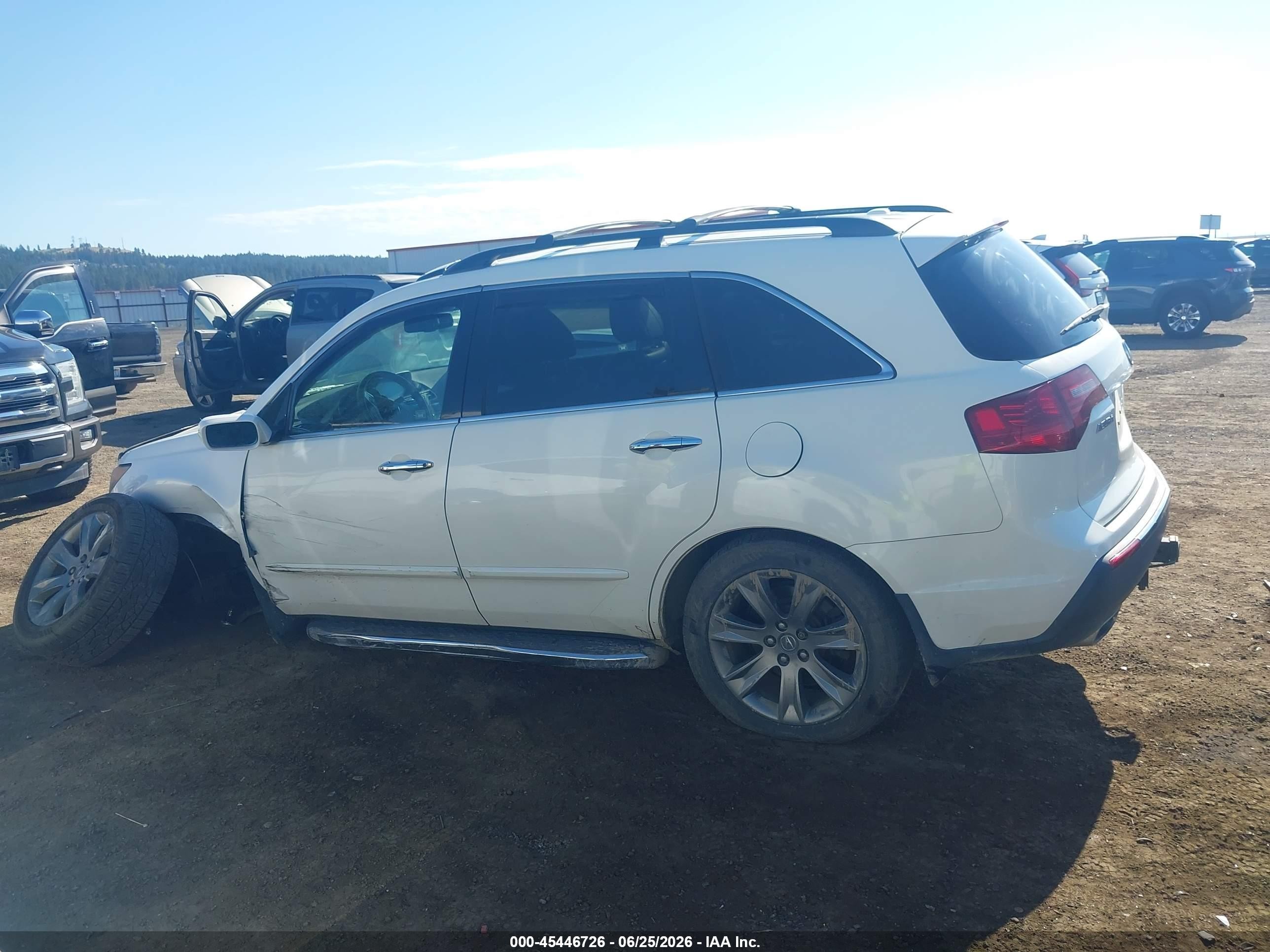 2011 Acura Mdx Advance Package White vin: 2HNYD2H75BH002405