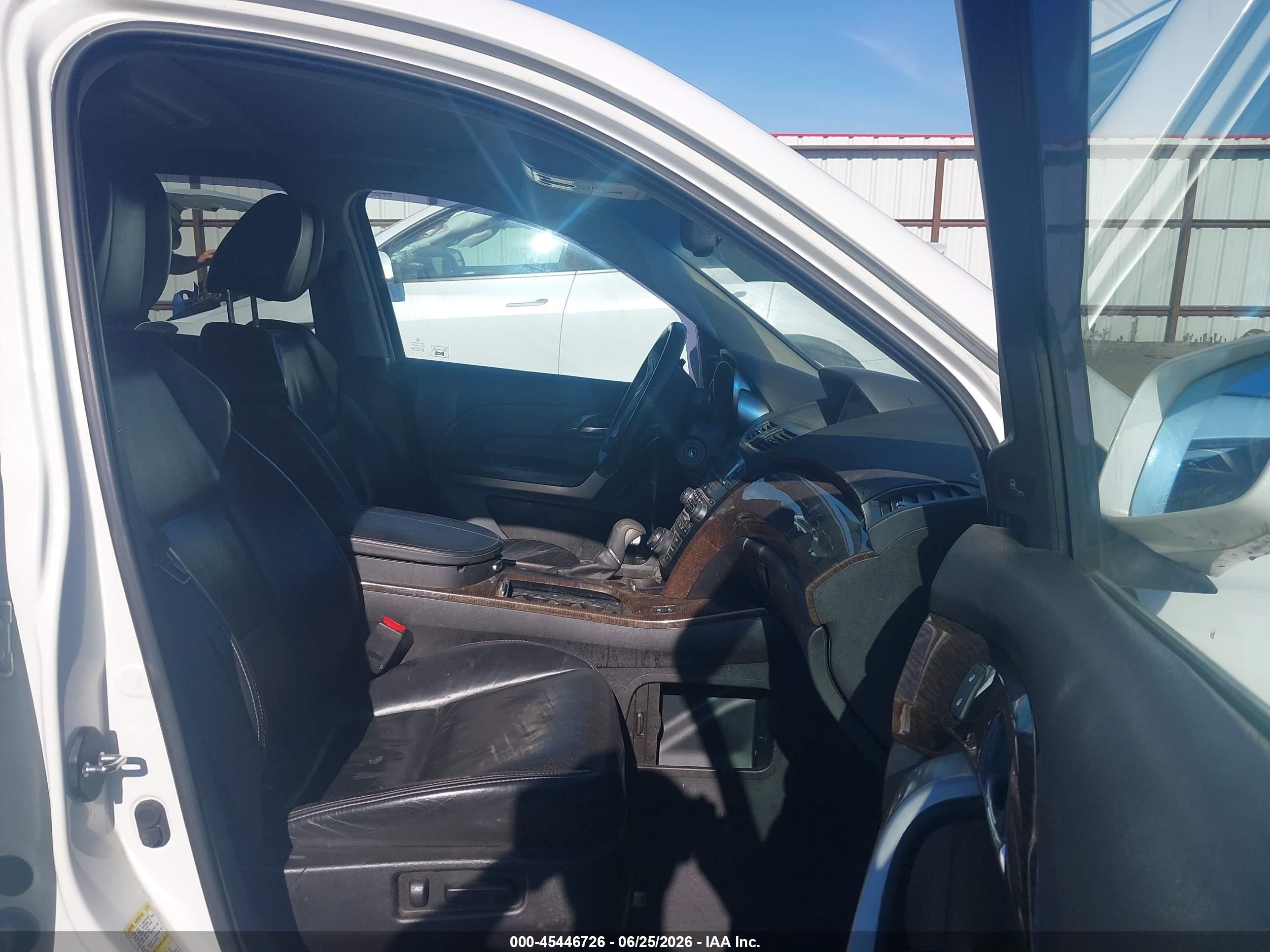 2011 Acura Mdx Advance Package White vin: 2HNYD2H75BH002405