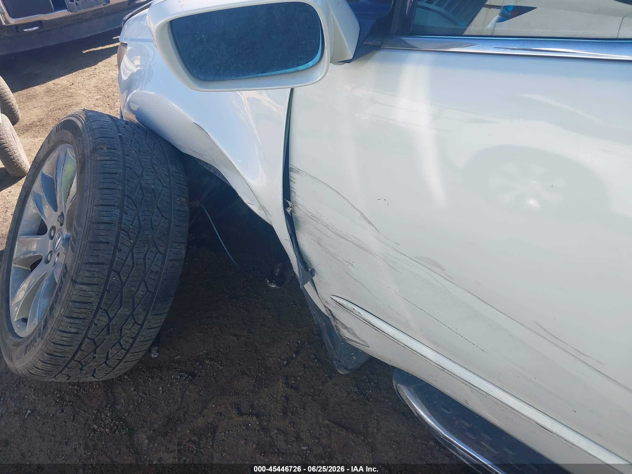 2011 Acura Mdx Advance Package White vin: 2HNYD2H75BH002405