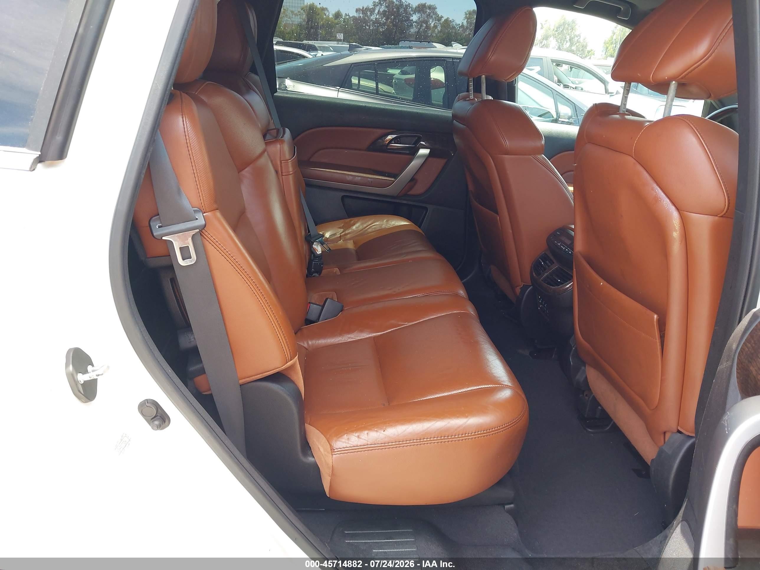 2011 Acura Mdx Advance Package White vin: 2HNYD2H76BH507336