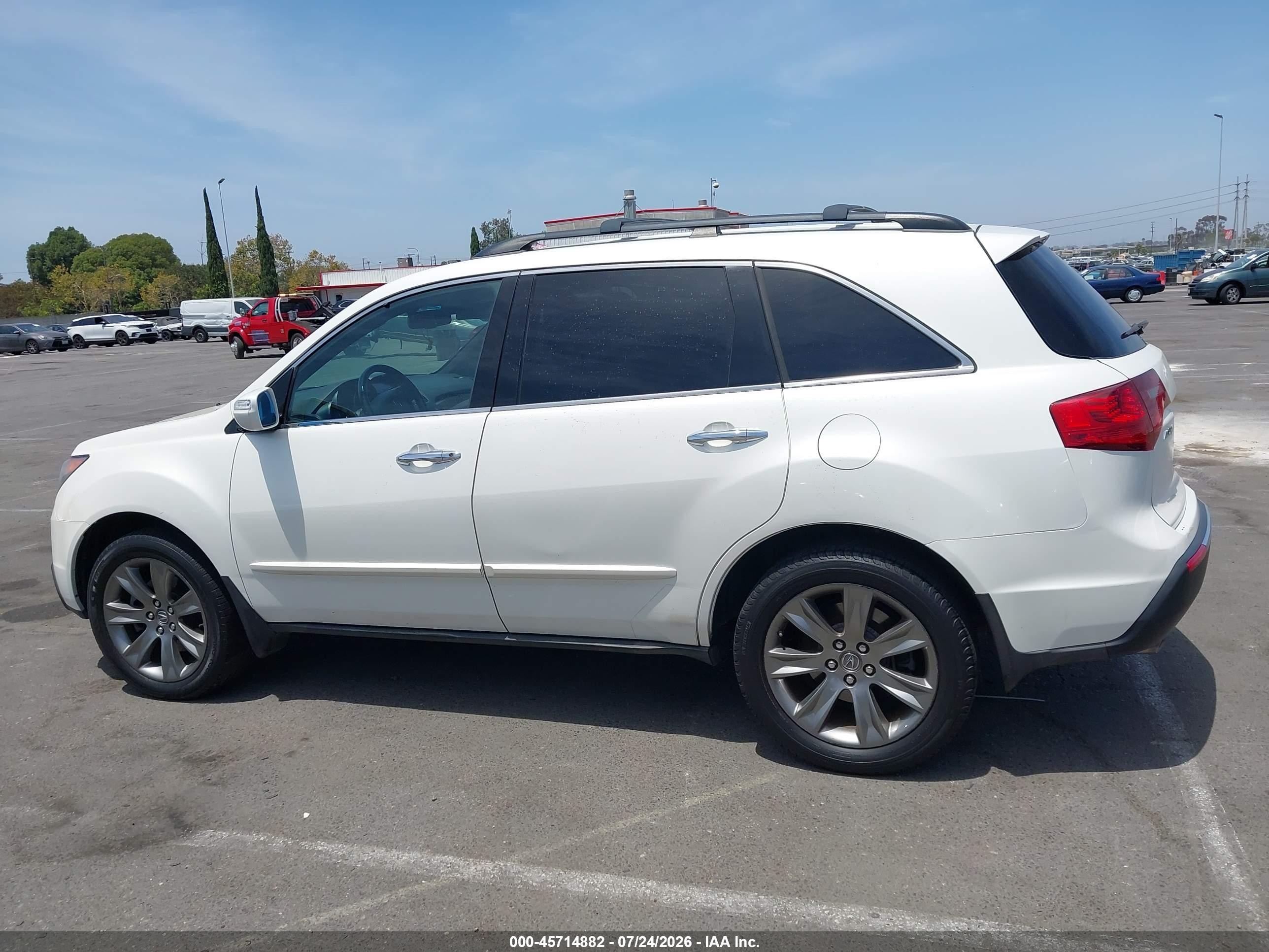 2011 Acura Mdx Advance Package White vin: 2HNYD2H76BH507336