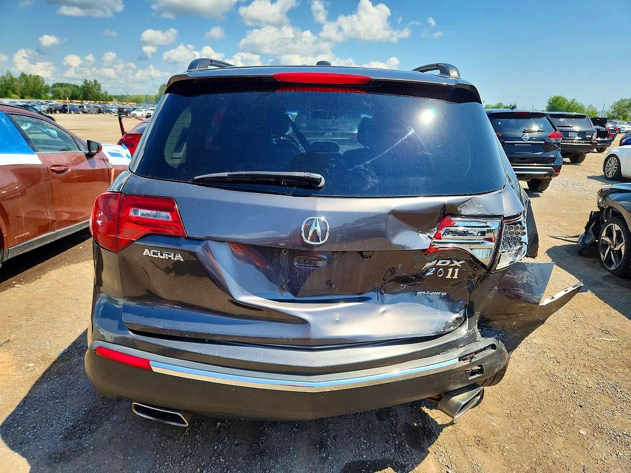 2011 Acura Mdx Advance Gray vin: 2HNYD2H77BH003541