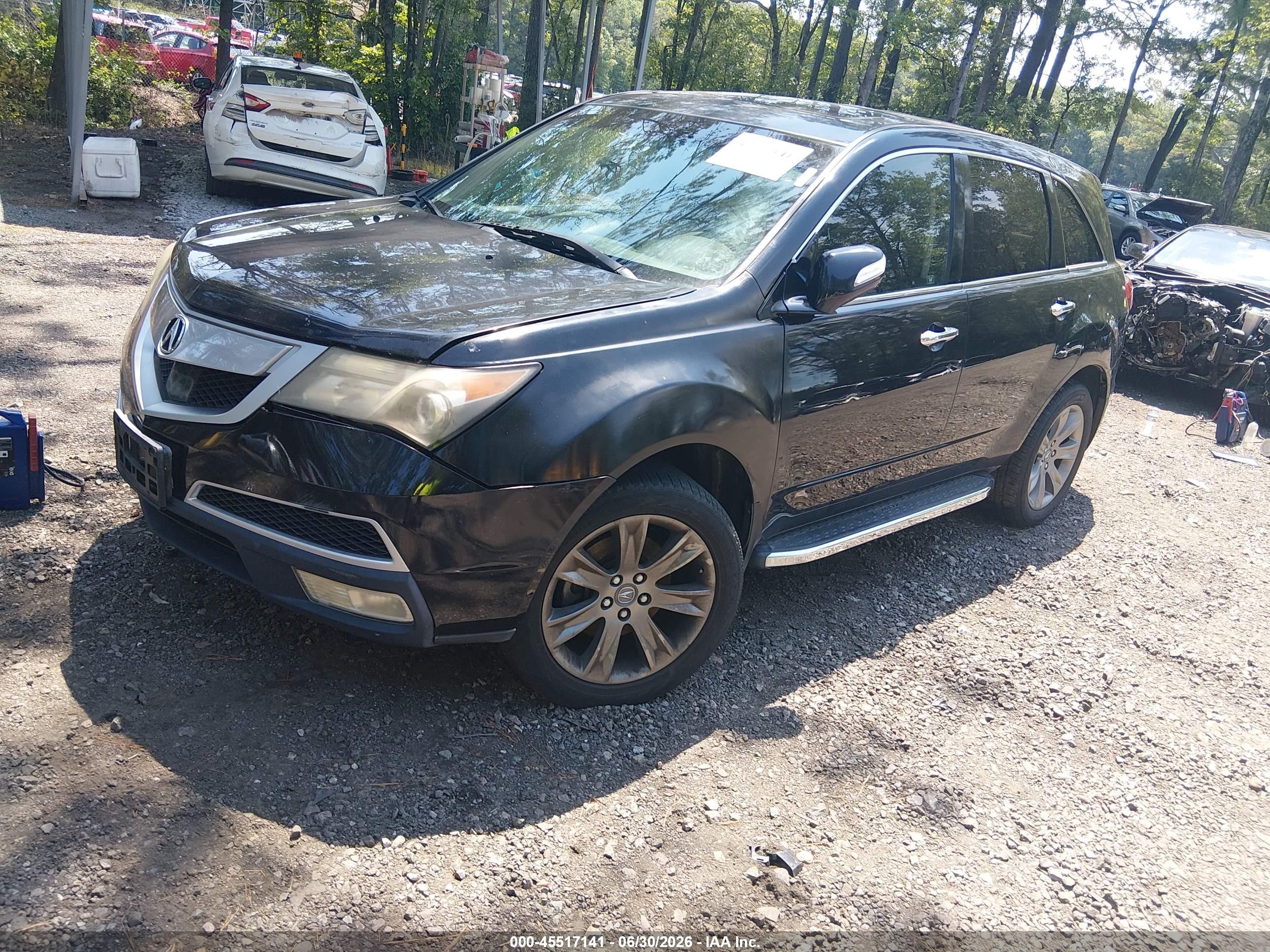 2010 Acura Mdx Advance Package Black vin: 2HNYD2H78AH502735