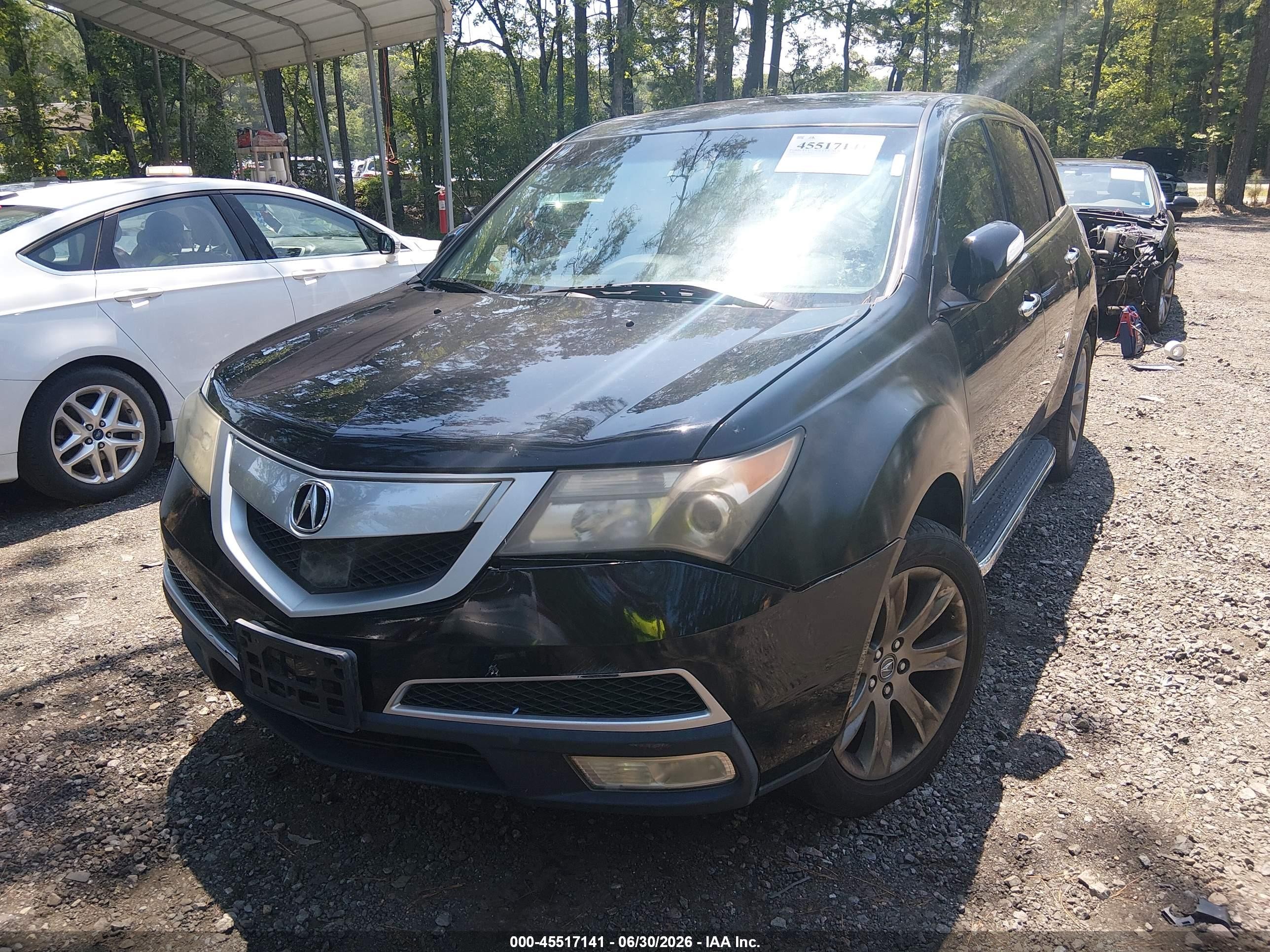 2010 Acura Mdx Advance Package Black vin: 2HNYD2H78AH502735