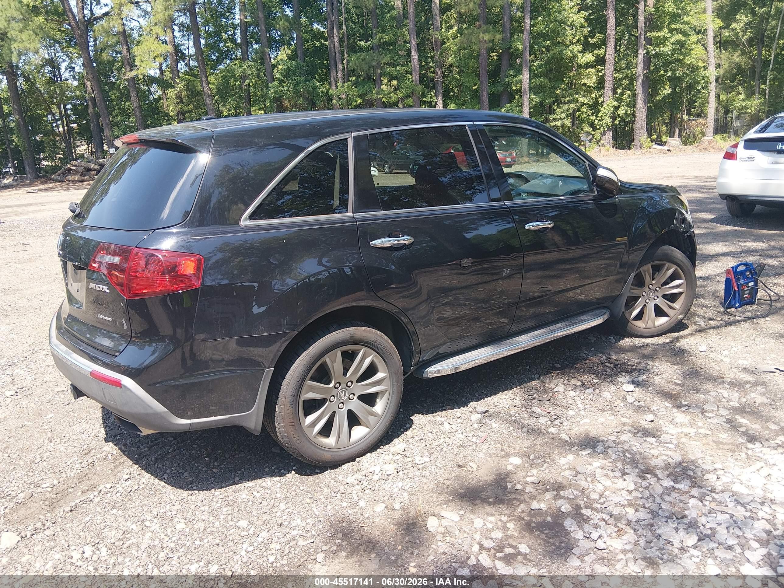 2010 Acura Mdx Advance Package Black vin: 2HNYD2H78AH502735