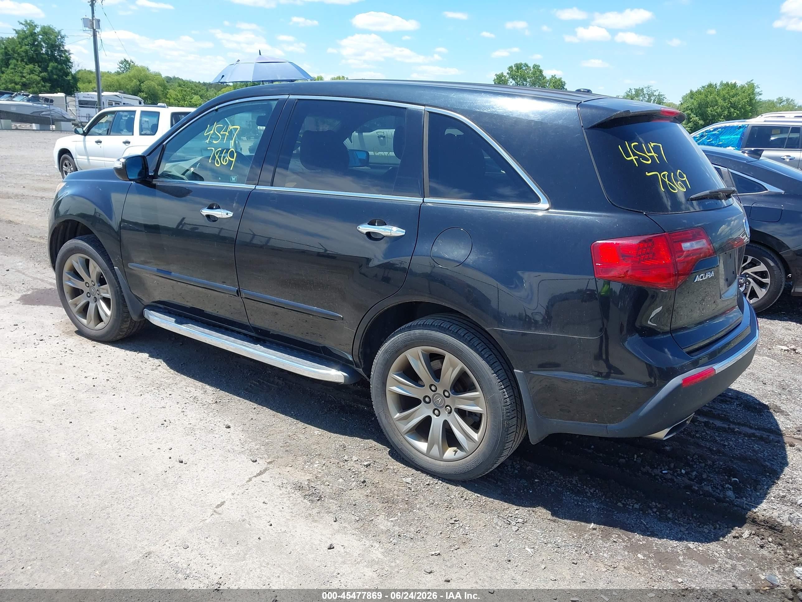 2010 Acura Mdx Advance Package Black vin: 2HNYD2H78AH522273