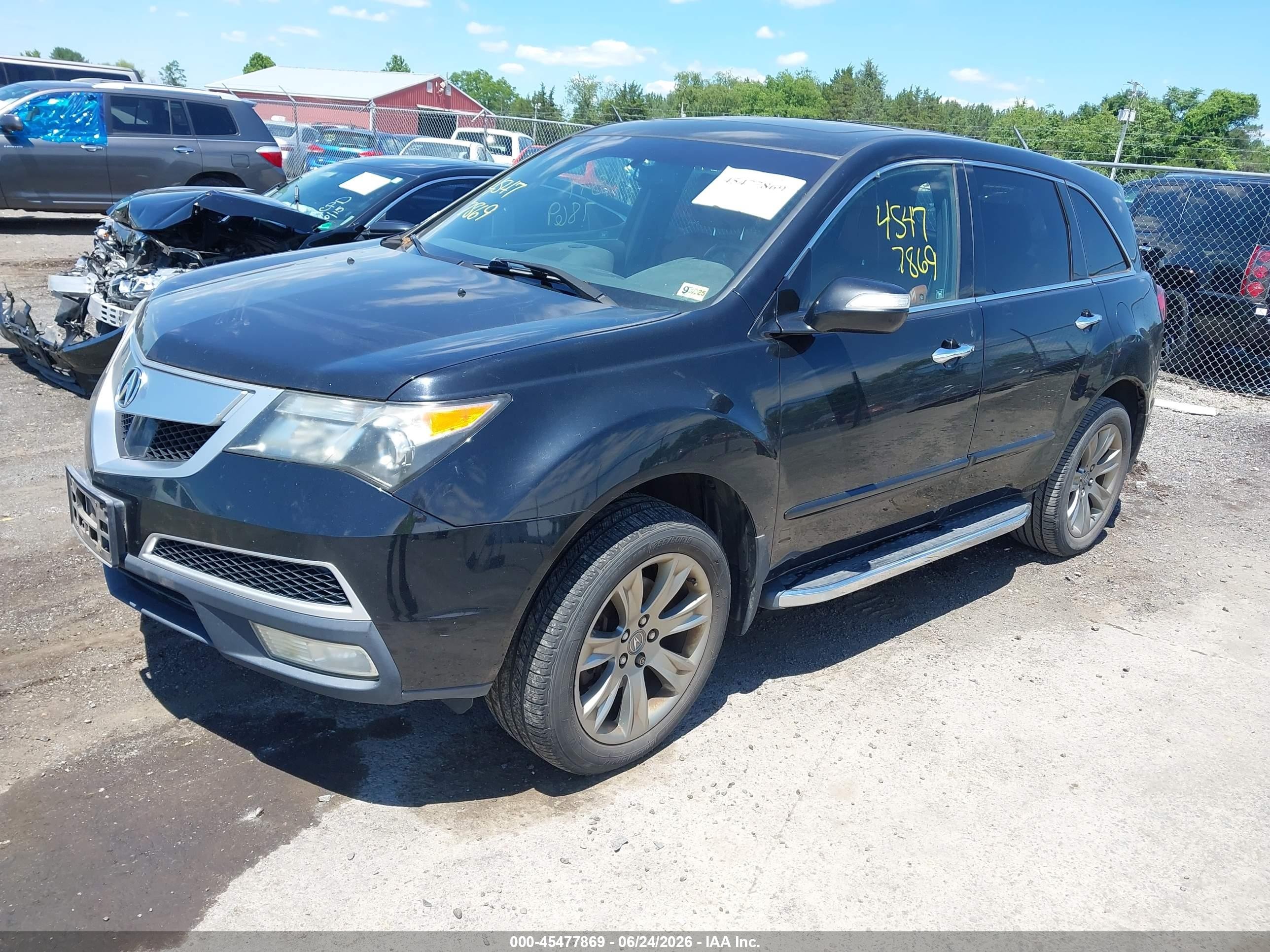 2010 Acura Mdx Advance Package Black vin: 2HNYD2H78AH522273