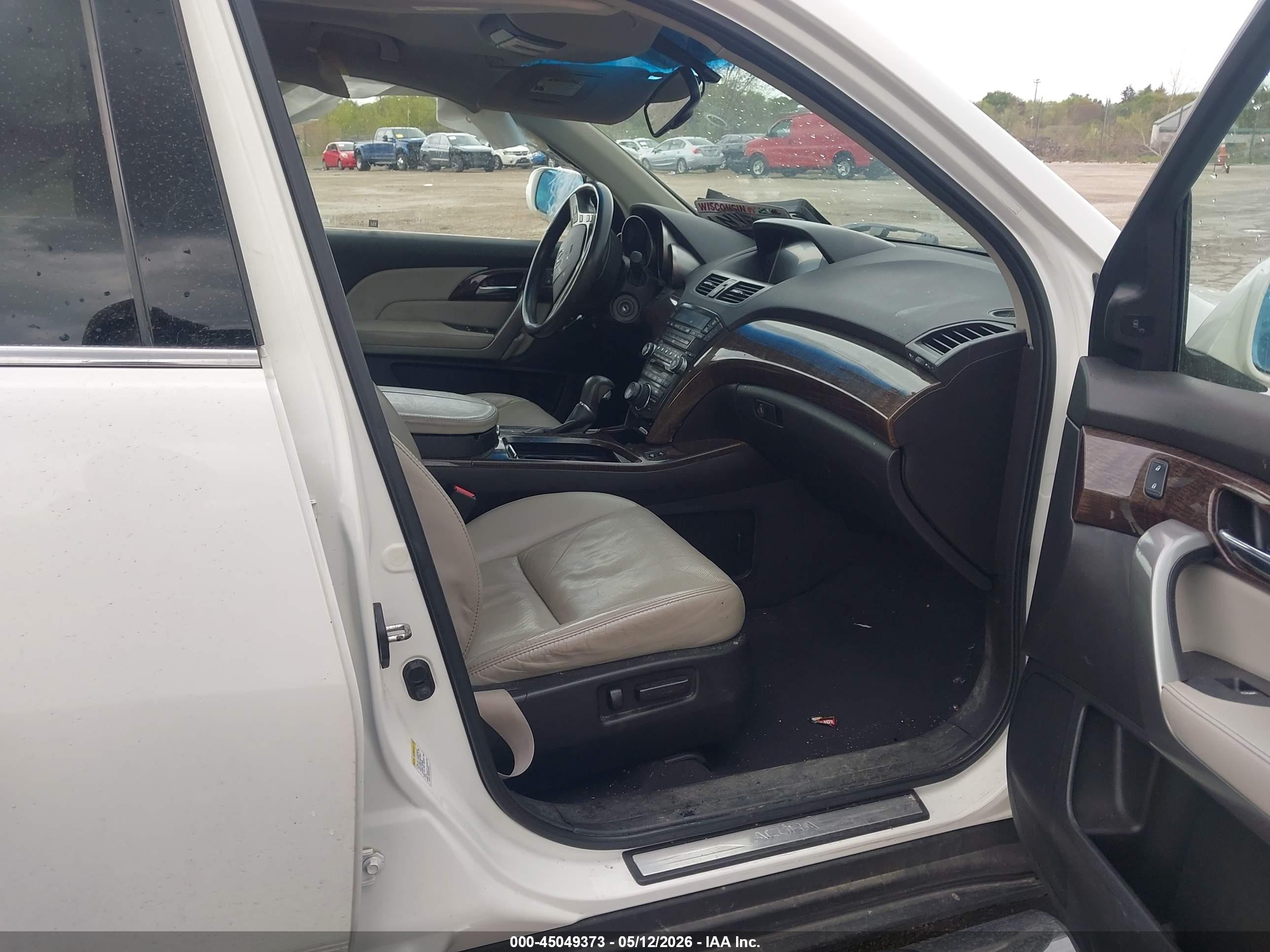 2010 Acura Mdx Advance Package Белый vin: 2HNYD2H7XAH530987