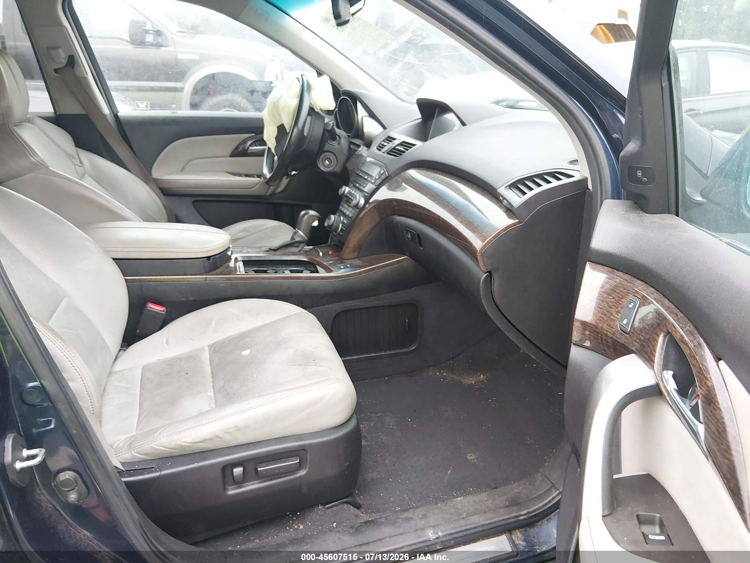 2012 Acura Mdx Advance Package Blue vin: 2HNYD2H80CH508038