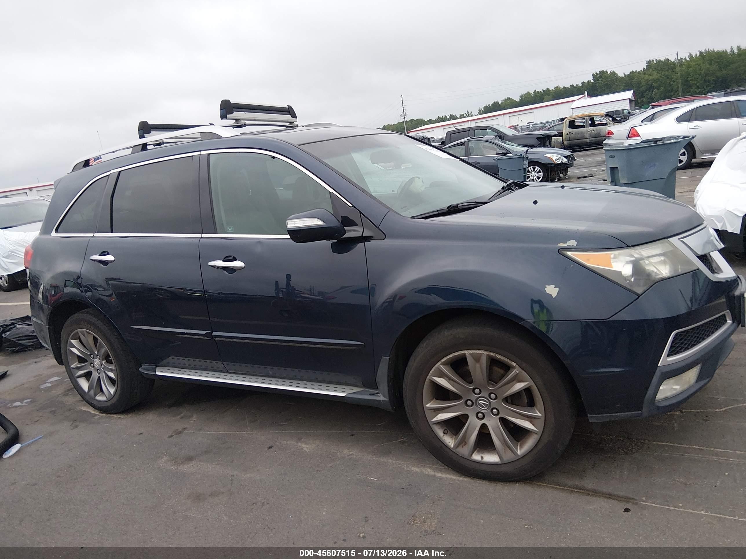 2012 Acura Mdx Advance Package Blue vin: 2HNYD2H80CH508038