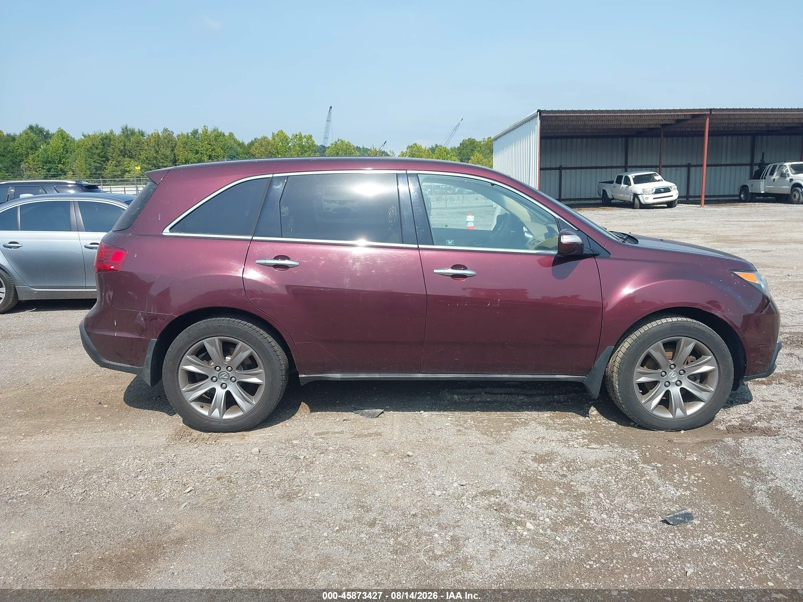 2012 Acura Mdx Advance Package Maroon vin: 2HNYD2H81CH525219