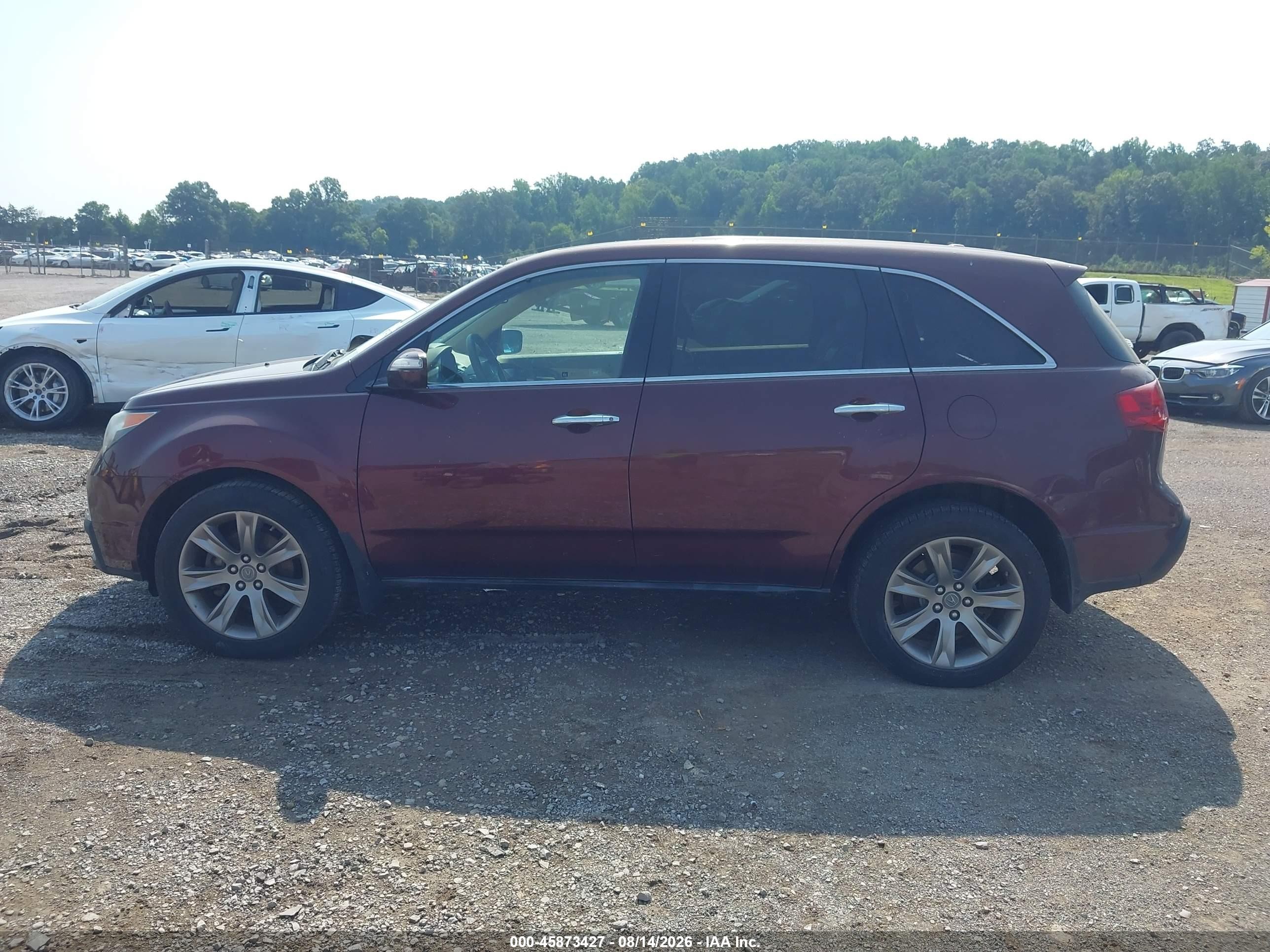 2012 Acura Mdx Advance Package Maroon vin: 2HNYD2H81CH525219