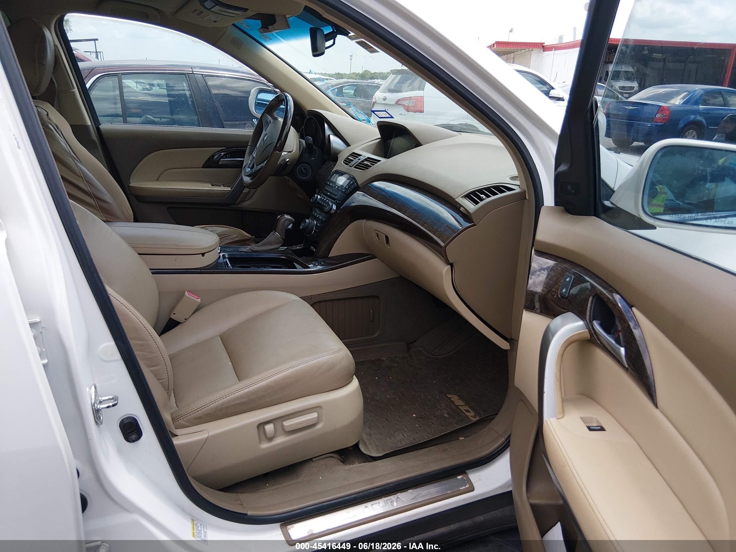 2012 Acura Mdx Advance Package White vin: 2HNYD2H85CH529001