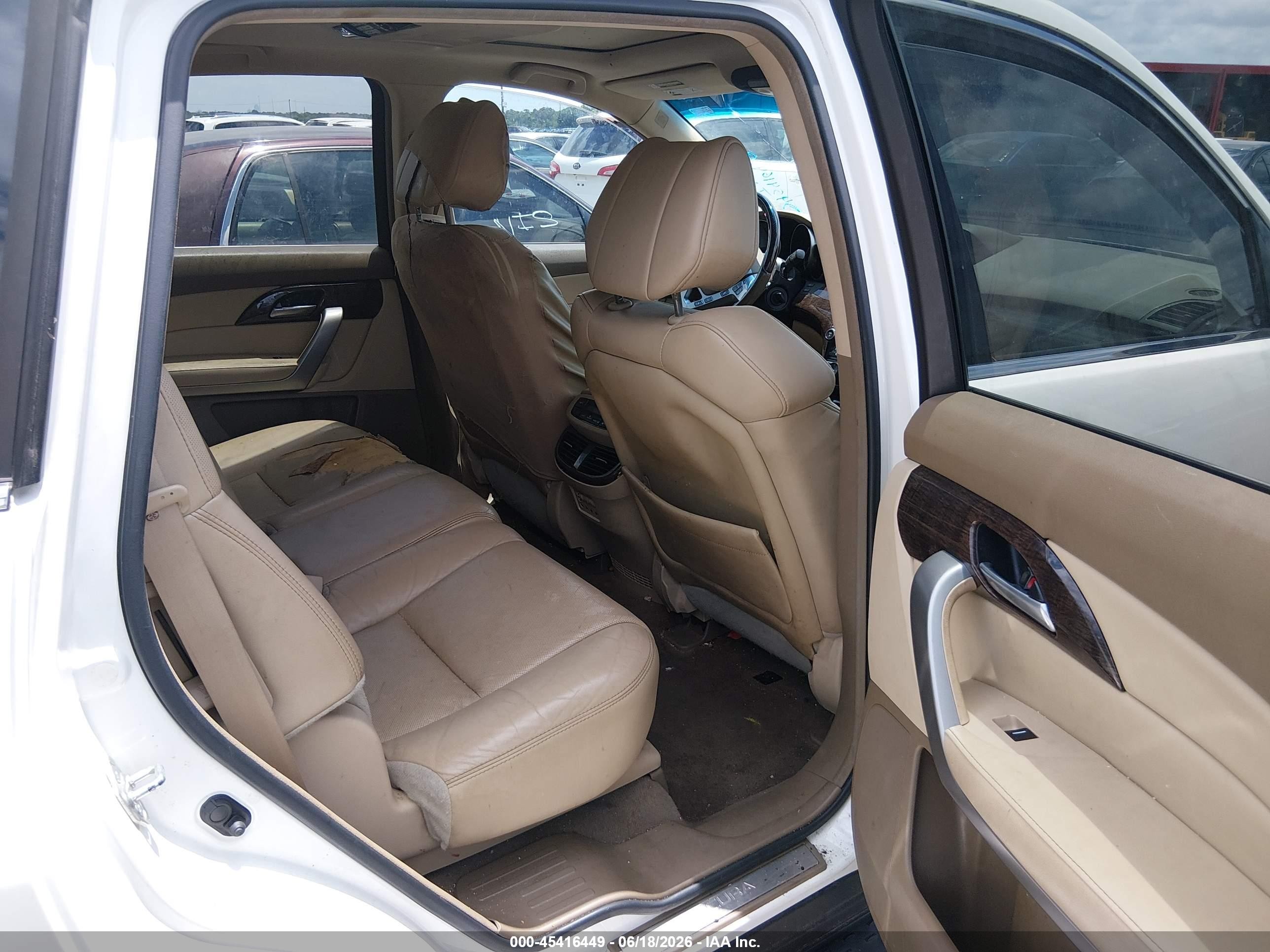 2012 Acura Mdx Advance Package White vin: 2HNYD2H85CH529001
