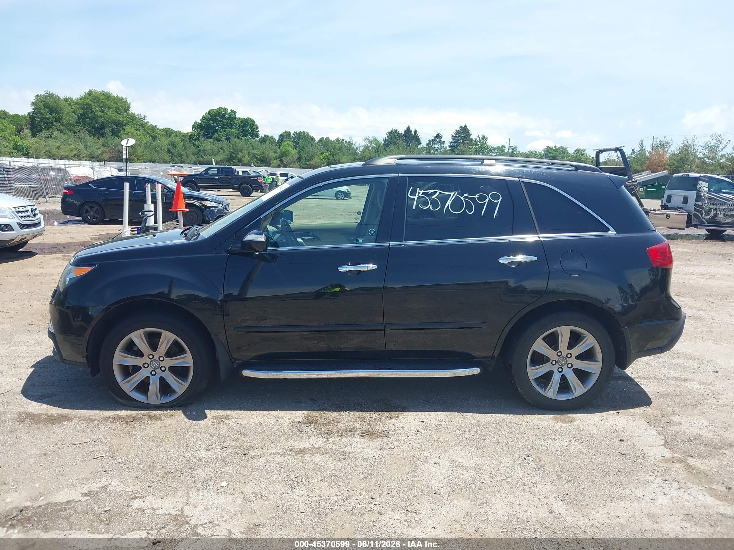 2012 Acura Mdx Advance Package Черный vin: 2HNYD2H86CH000124