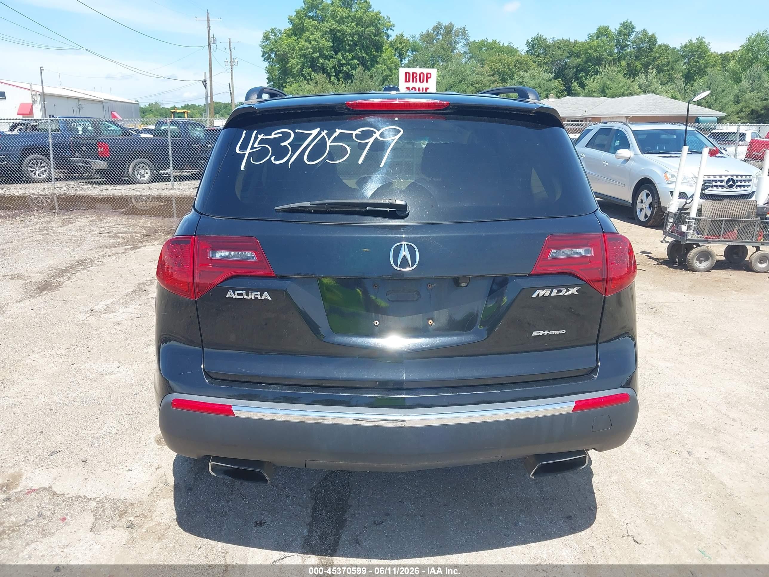 2012 Acura Mdx Advance Package Черный vin: 2HNYD2H86CH000124