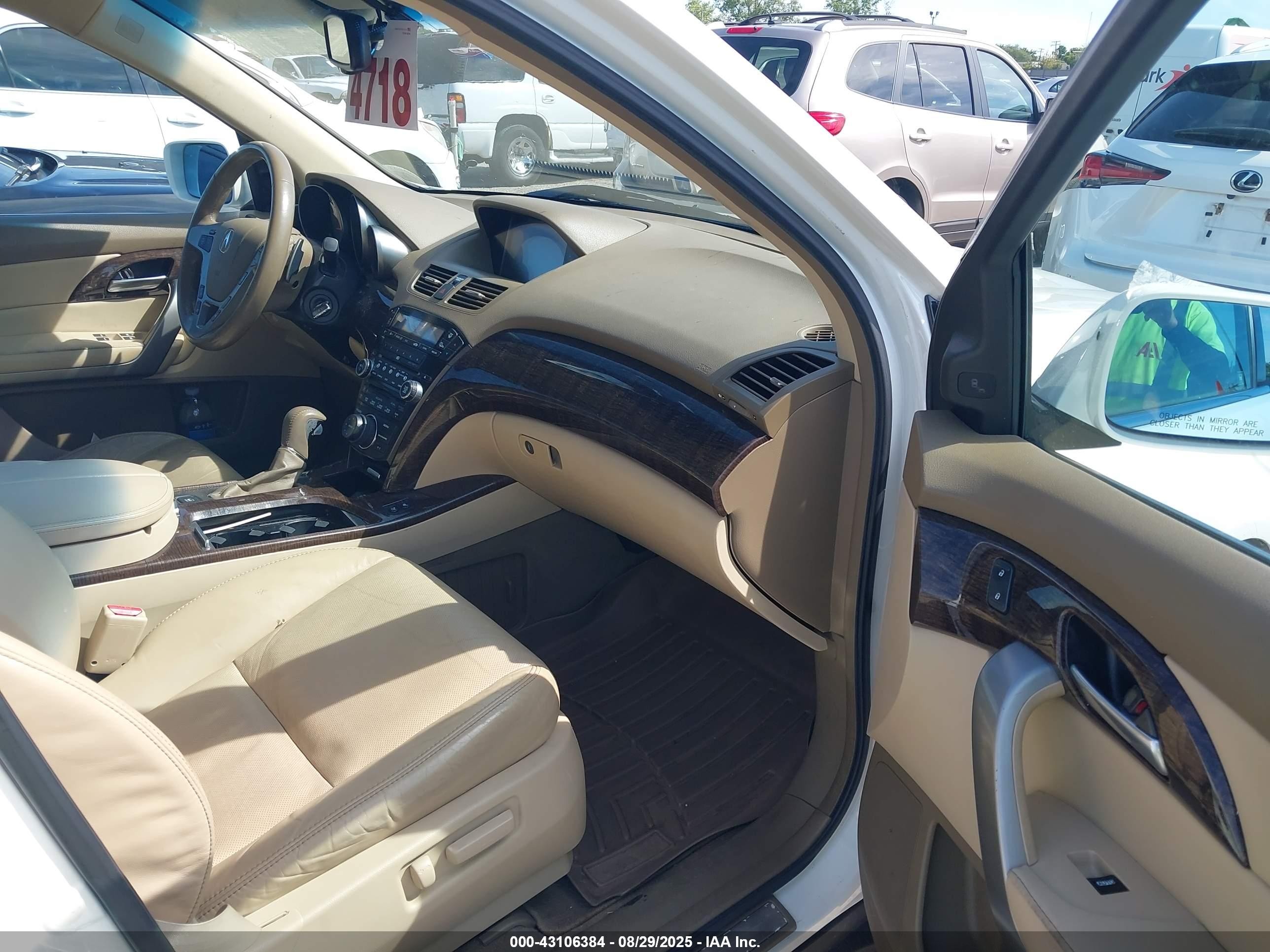 2012 Acura Mdx Advance Package White vin: 2HNYD2H88CH512709