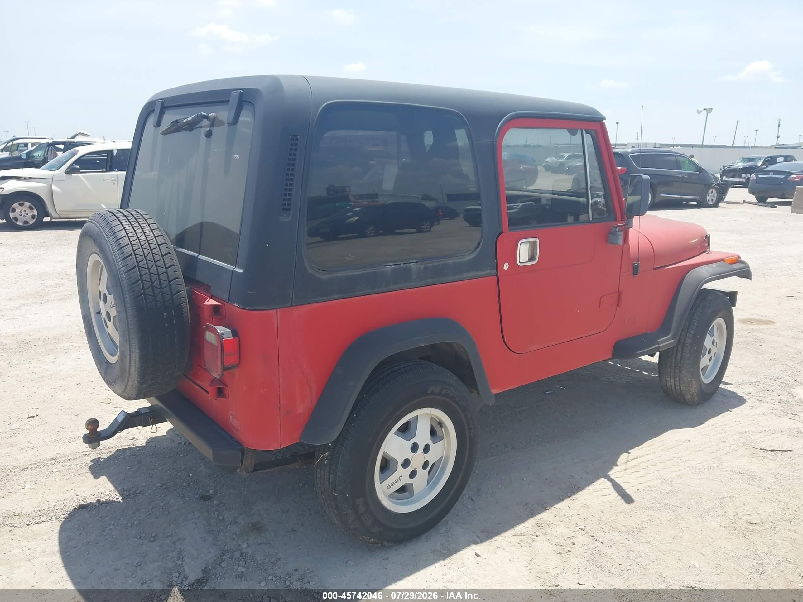 1990 Jeep Wrangler / Yj S Red vin: 2J4FY19E1LJ542430