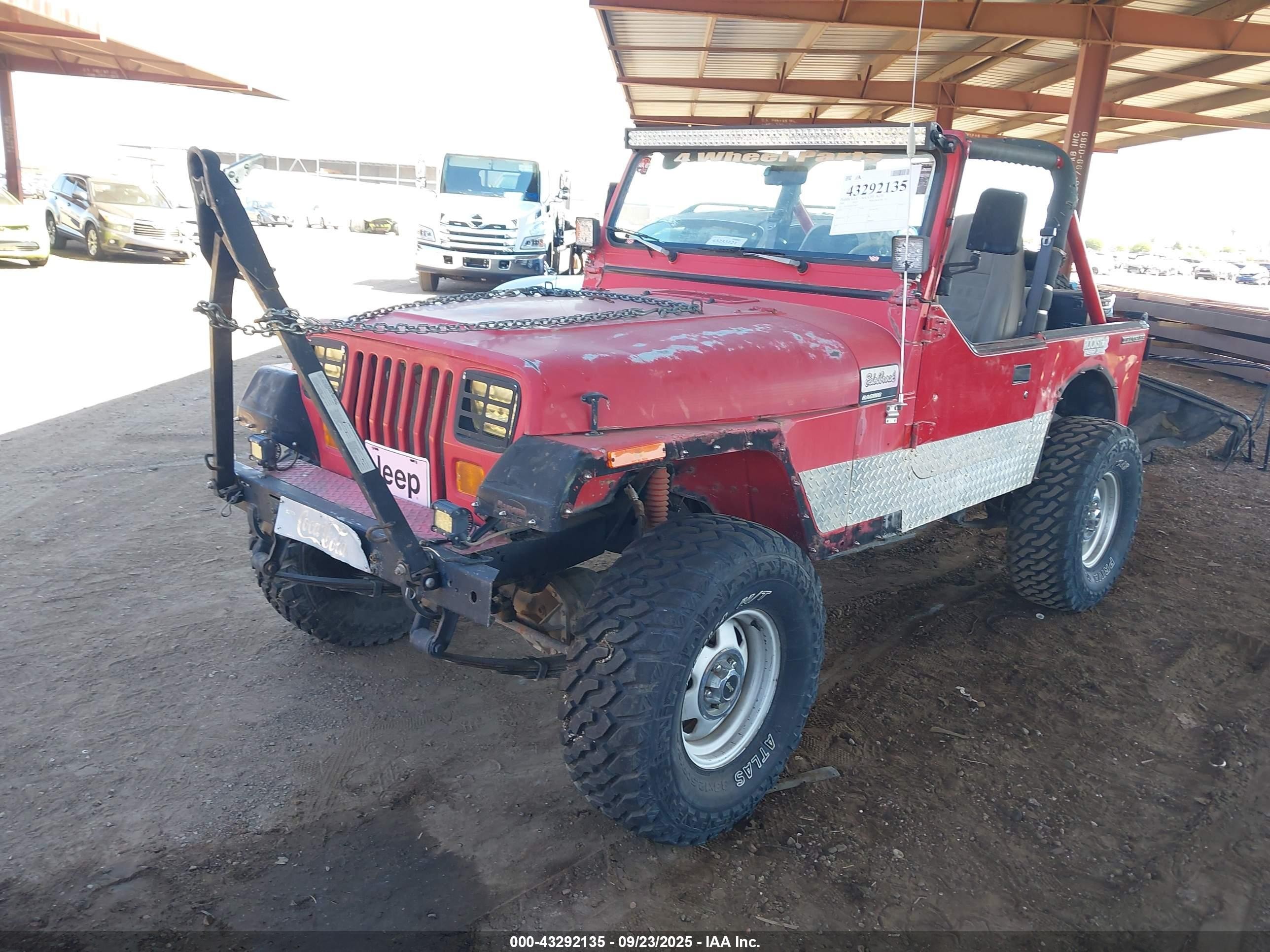 1989 Jeep Wrangler / Yj   Red vin: 2J4FY19E2KJ126417