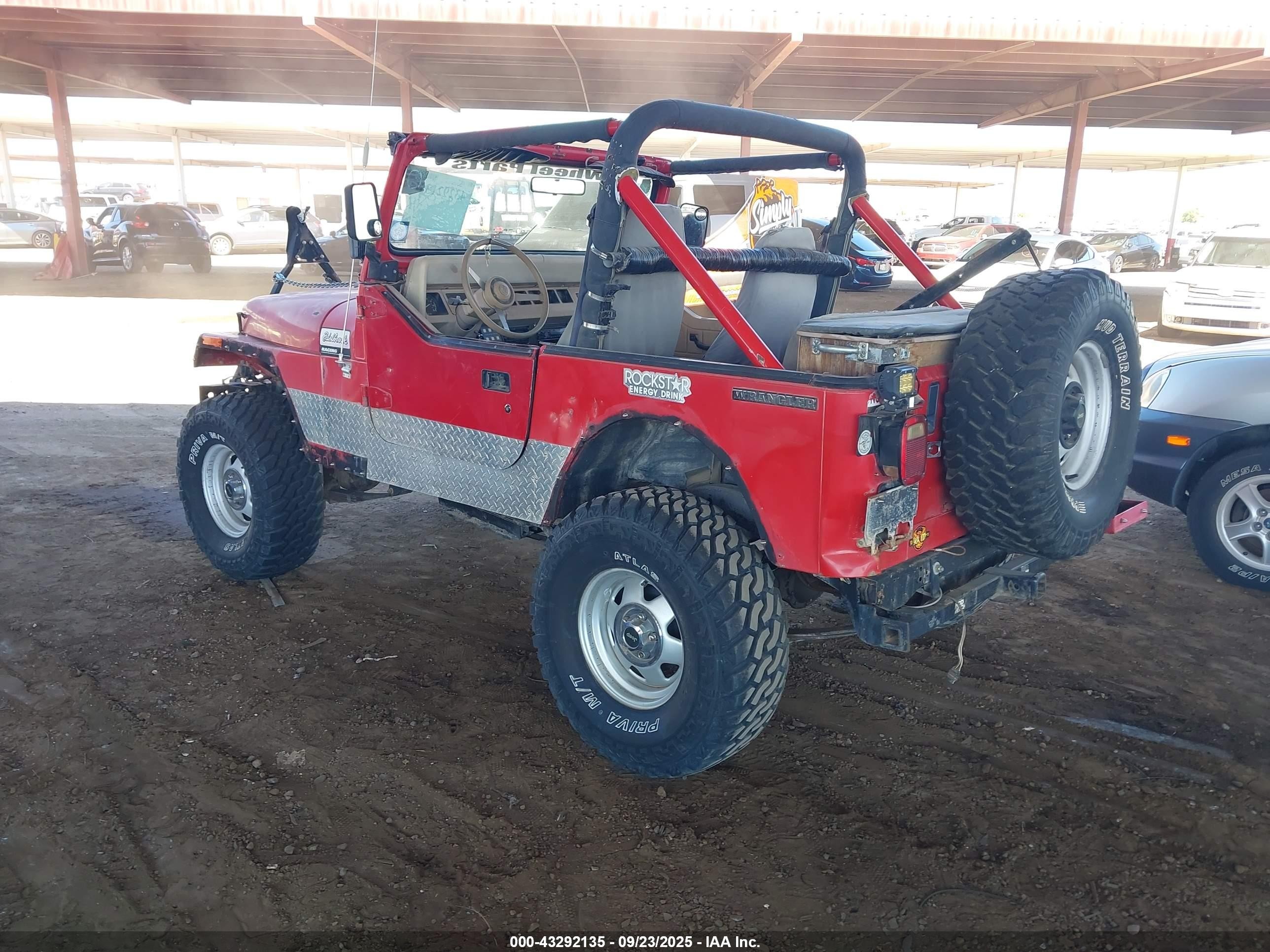 1989 Jeep Wrangler / Yj   Red vin: 2J4FY19E2KJ126417