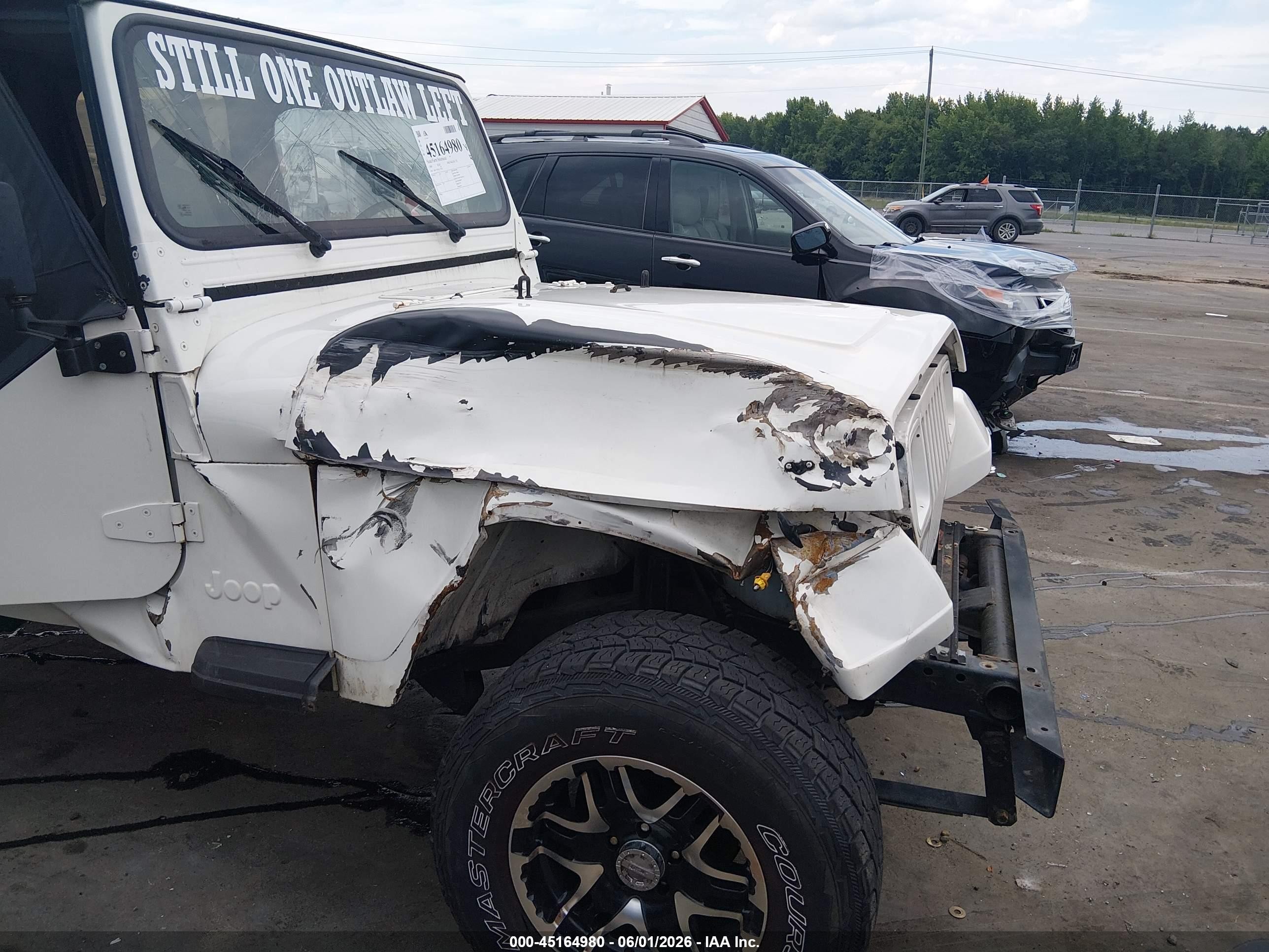 1989 Jeep Wrangler / Yj   White vin: 2J4FY19E3KJ170703