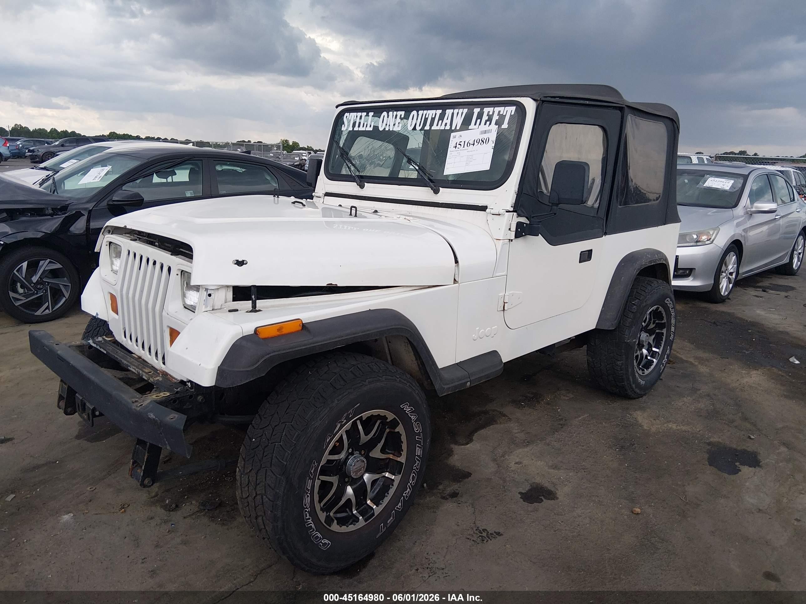 1989 Jeep Wrangler / Yj   White vin: 2J4FY19E3KJ170703