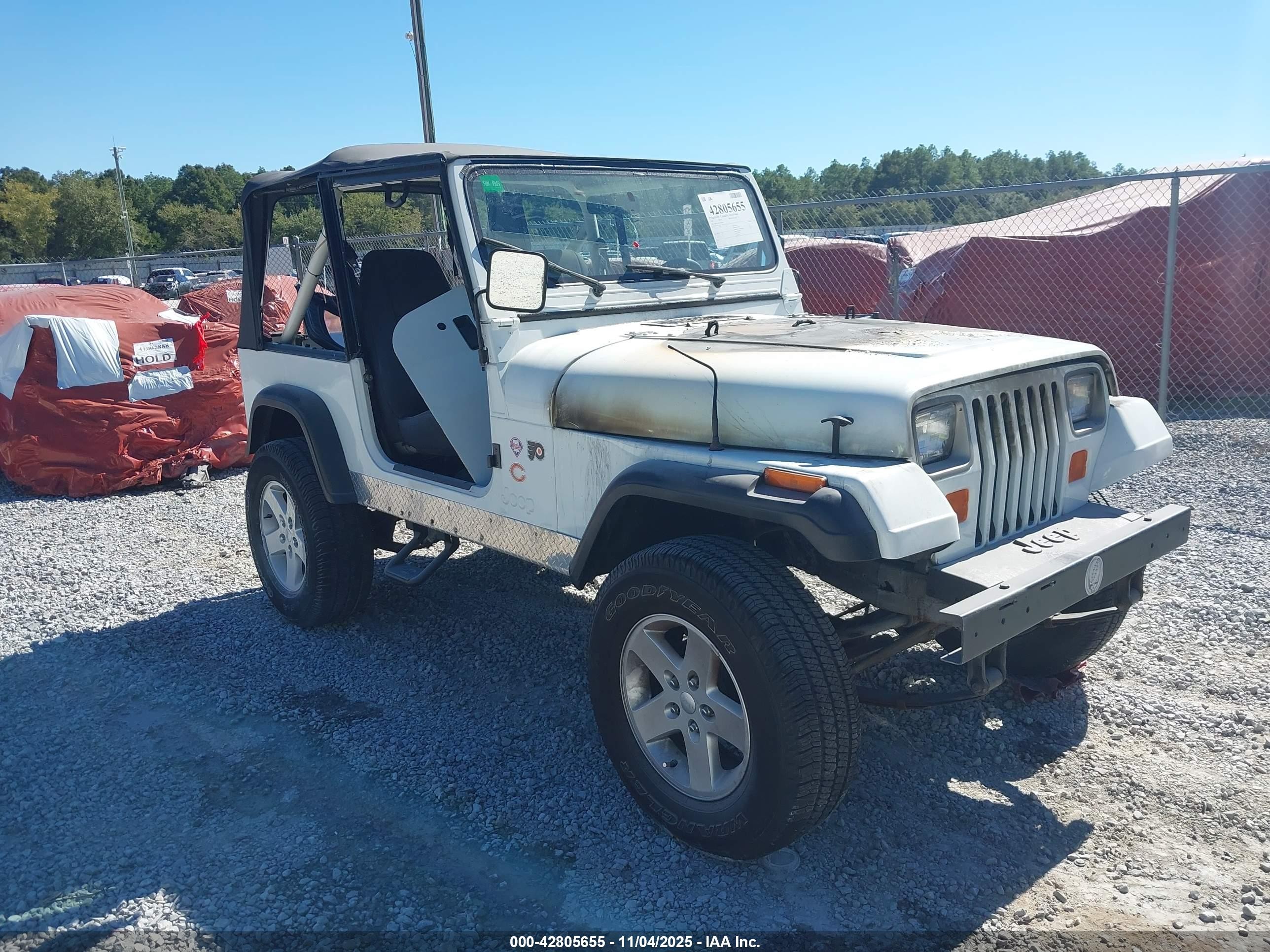 1990 Jeep Wrangler / Yj S White vin: 2J4FY19E3LJ506965