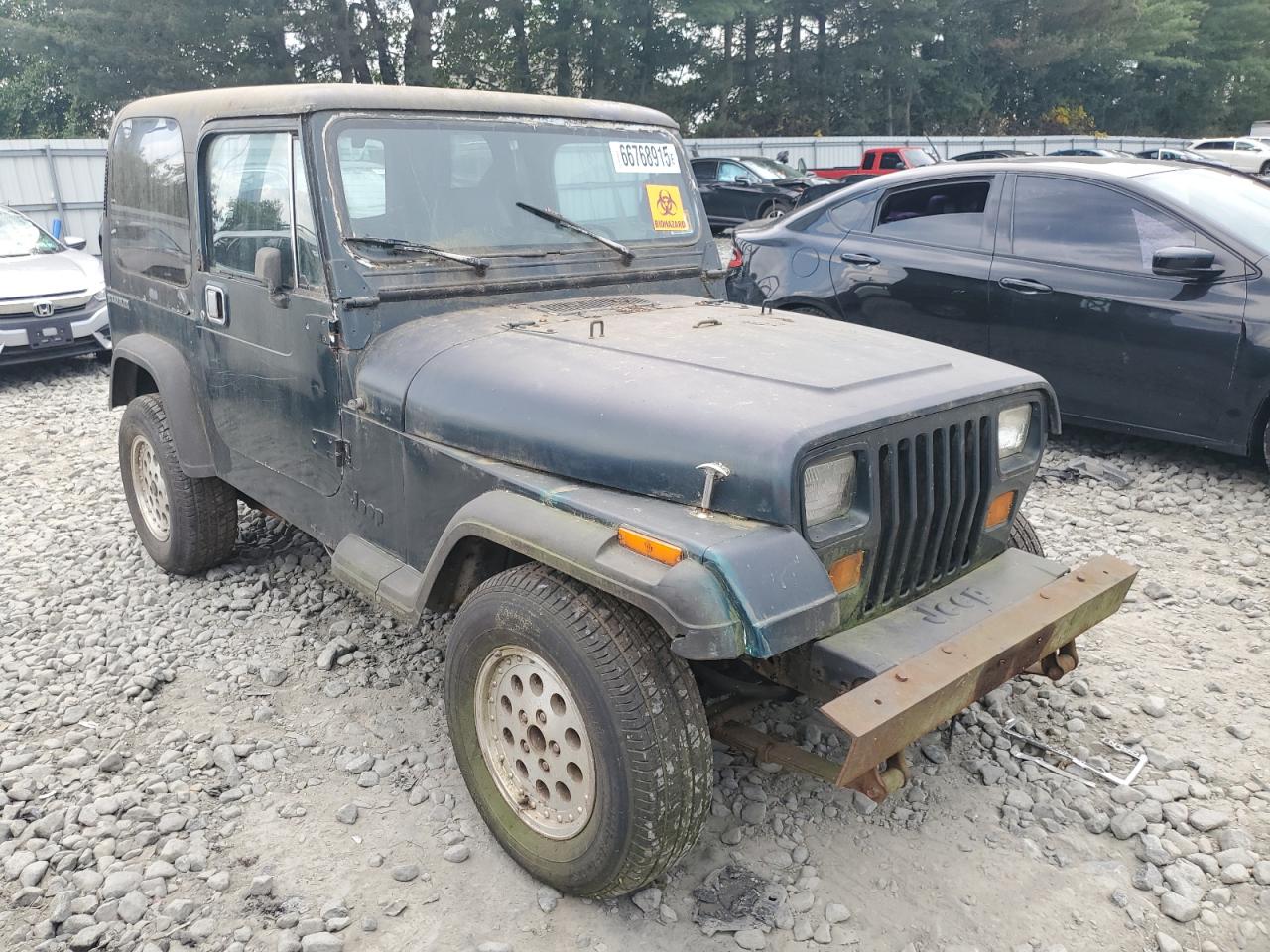 1990 Jeep Wrangler / Yj S Зеленый vin: 2J4FY19E8LJ545213