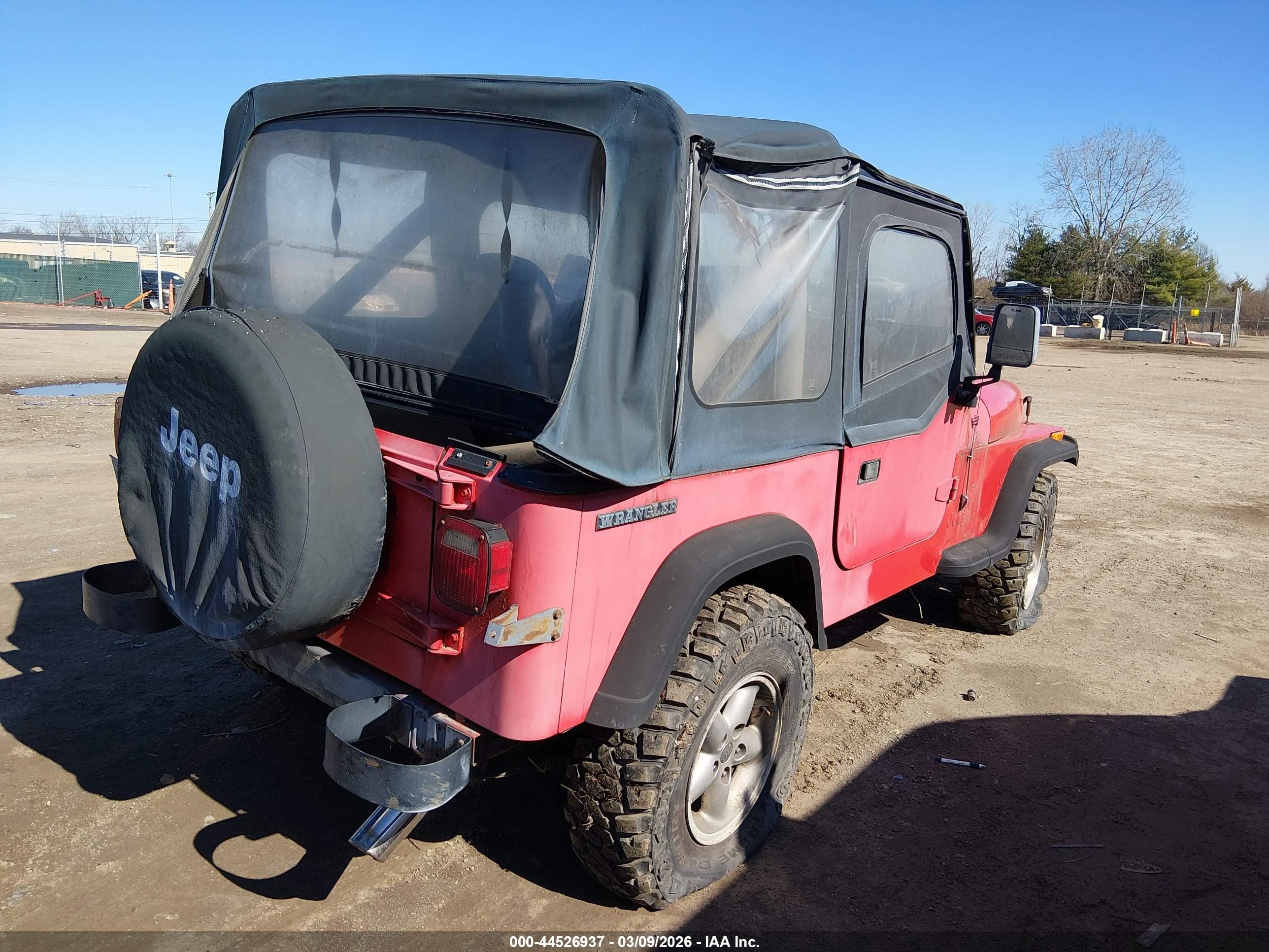 1989 Jeep Wrangler / Yj   Red vin: 2J4FY19E9KJ163982