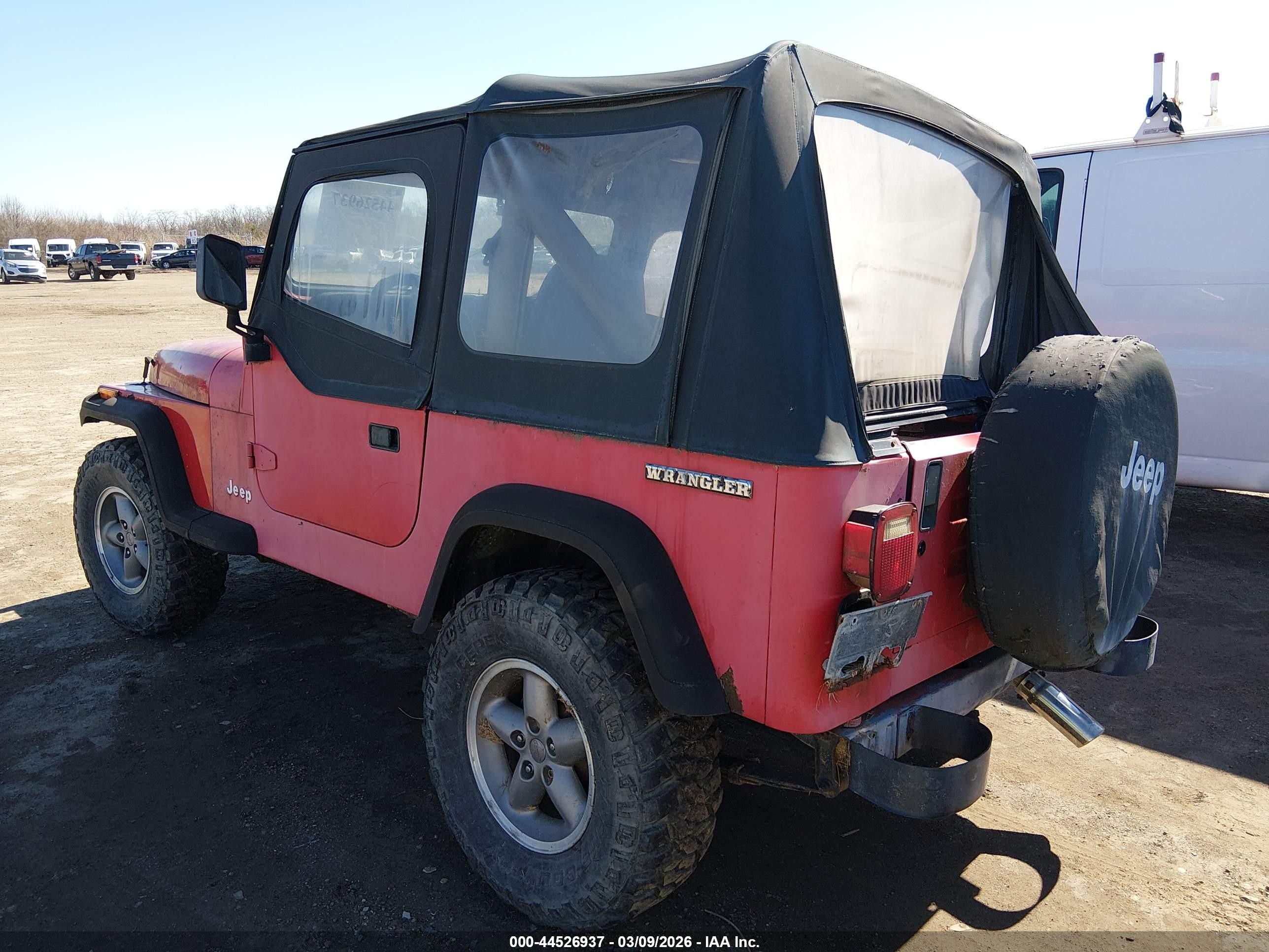 1989 Jeep Wrangler / Yj   Red vin: 2J4FY19E9KJ163982