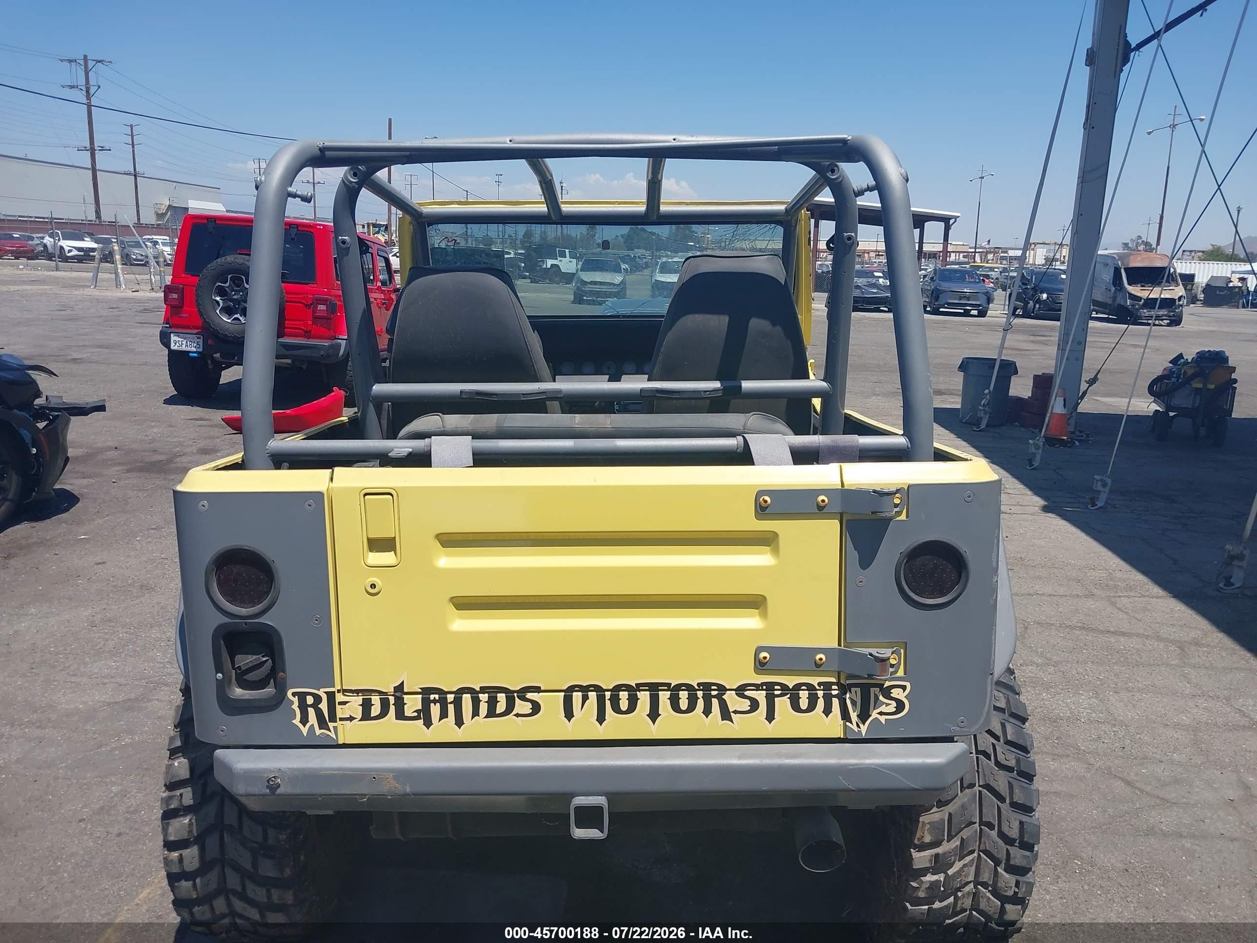 1992 Jeep Wrangler / Yj S Yellow vin: 2J4FY19P2NJ509568