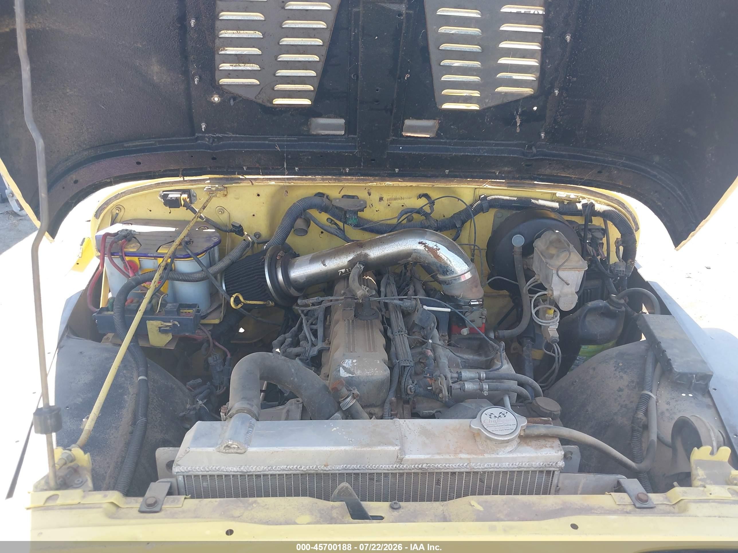 1992 Jeep Wrangler / Yj S Yellow vin: 2J4FY19P2NJ509568