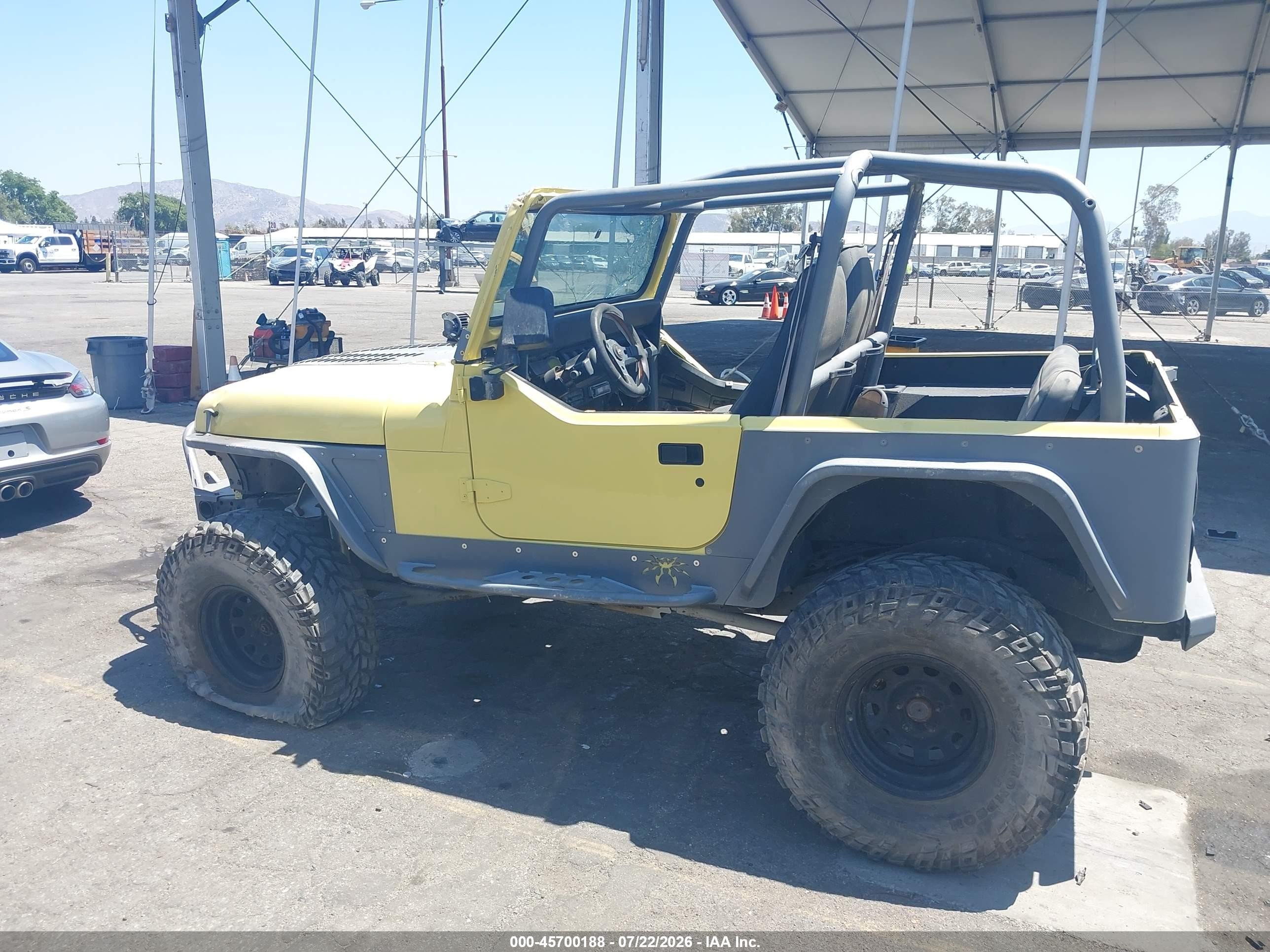 1992 Jeep Wrangler / Yj S Yellow vin: 2J4FY19P2NJ509568