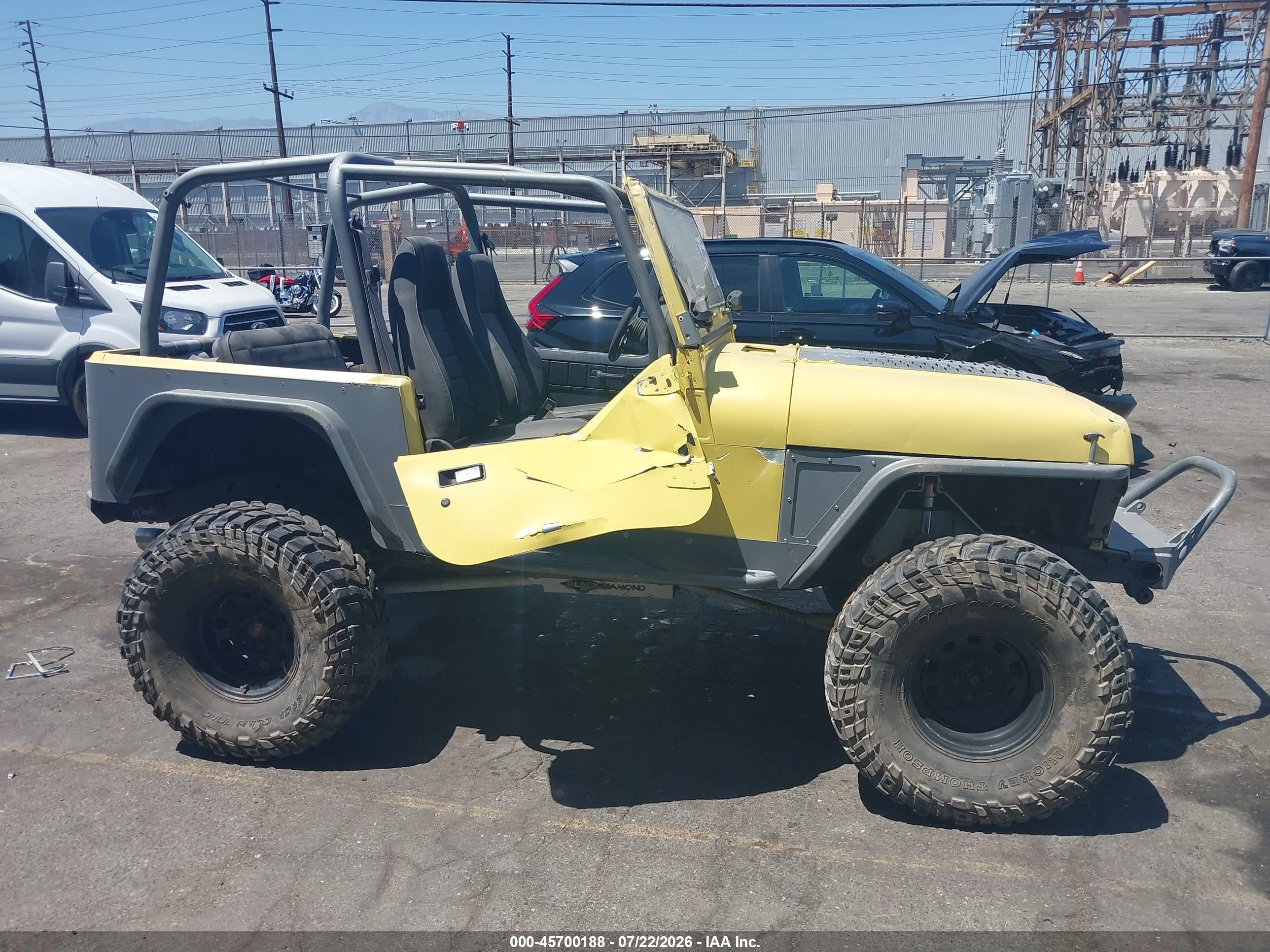 1992 Jeep Wrangler / Yj S Yellow vin: 2J4FY19P2NJ509568