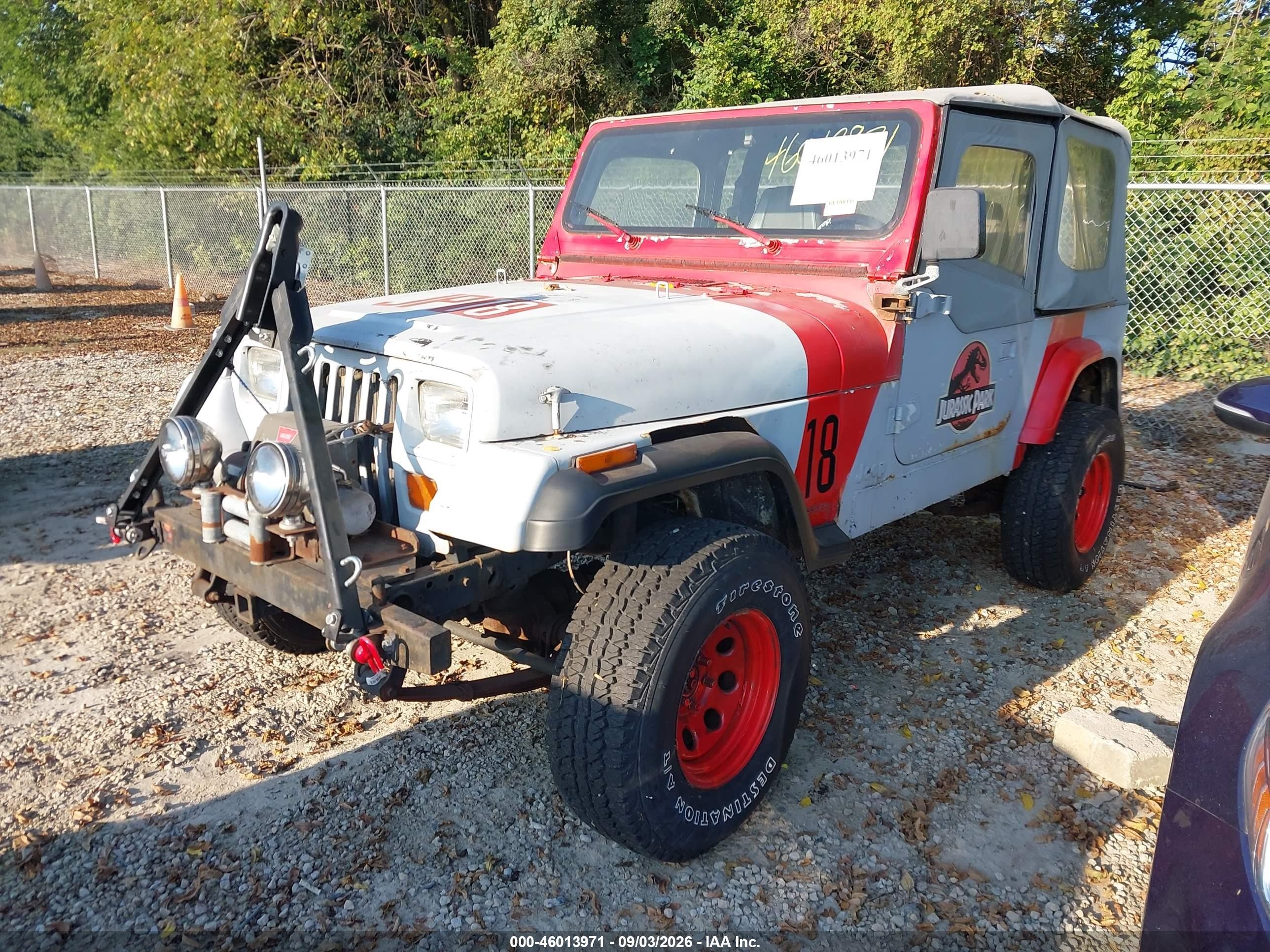 1992 Jeep Wrangler / Yj S Red vin: 2J4FY19P3NJ518344