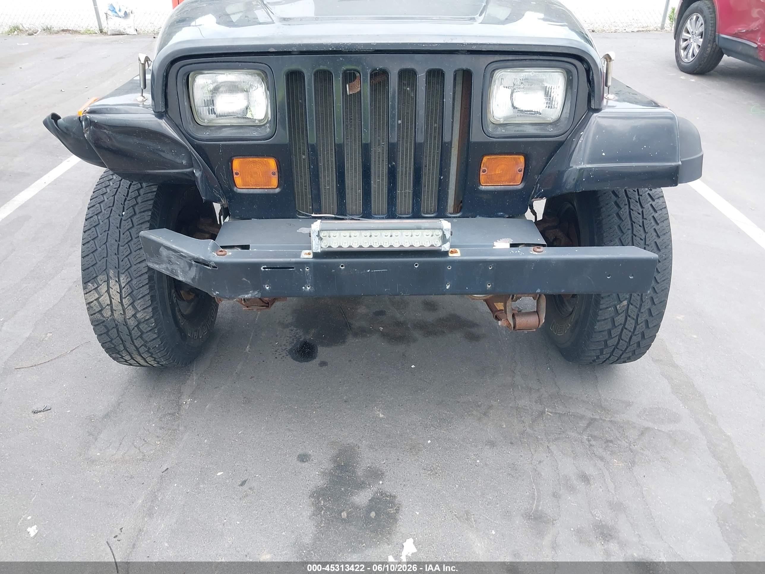 1992 Jeep Wrangler / Yj S Black vin: 2J4FY19P5NJ527630