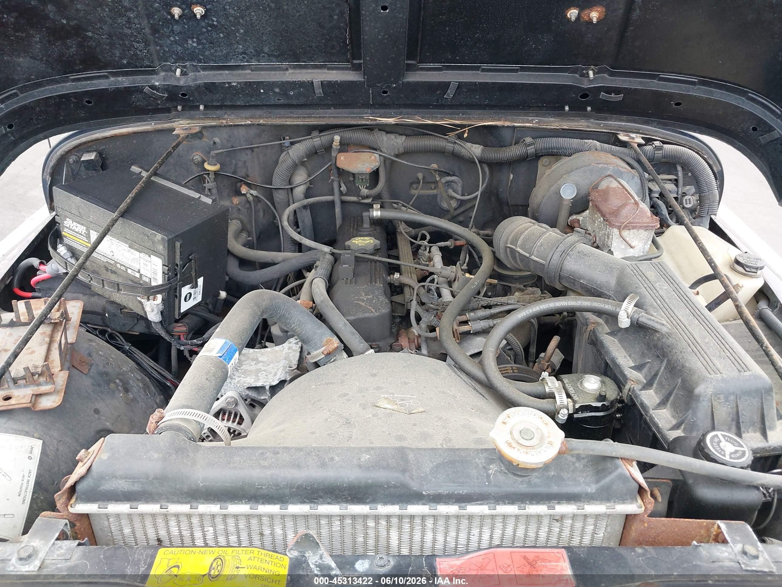 1992 Jeep Wrangler / Yj S Black vin: 2J4FY19P5NJ527630