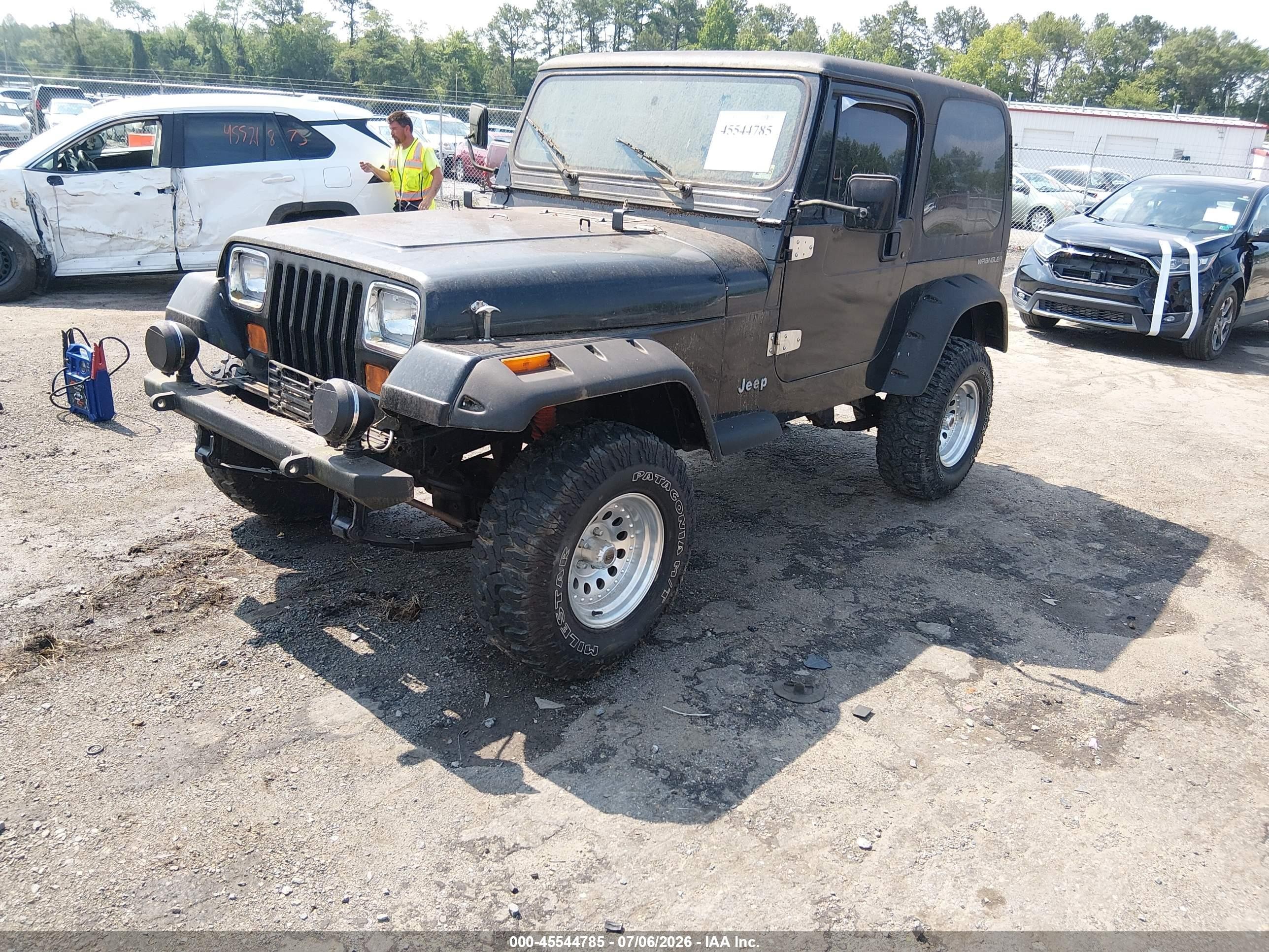 1991 Jeep Wrangler / Yj S Black vin: 2J4FY19P6MJ149574