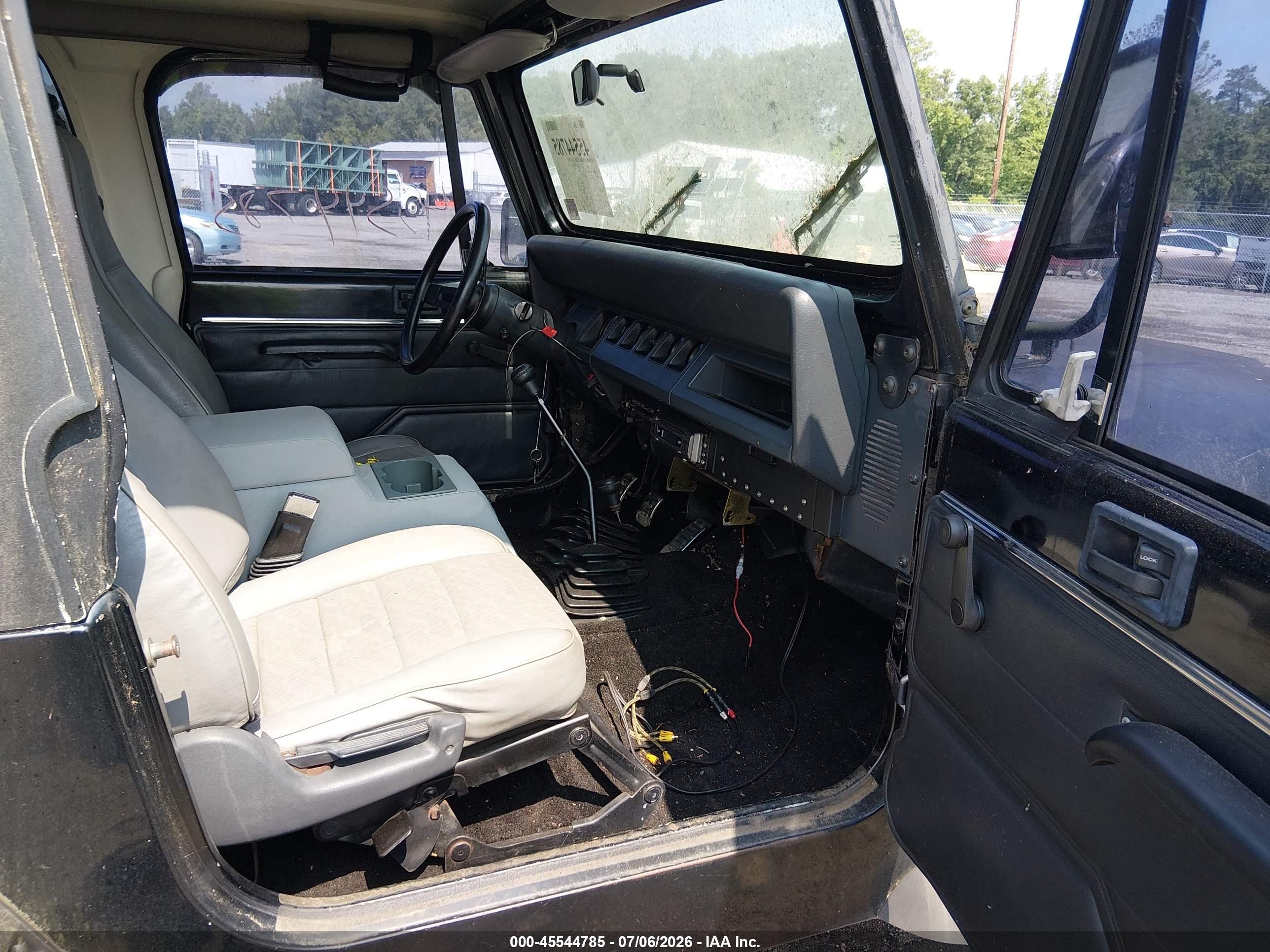 1991 Jeep Wrangler / Yj S Black vin: 2J4FY19P6MJ149574