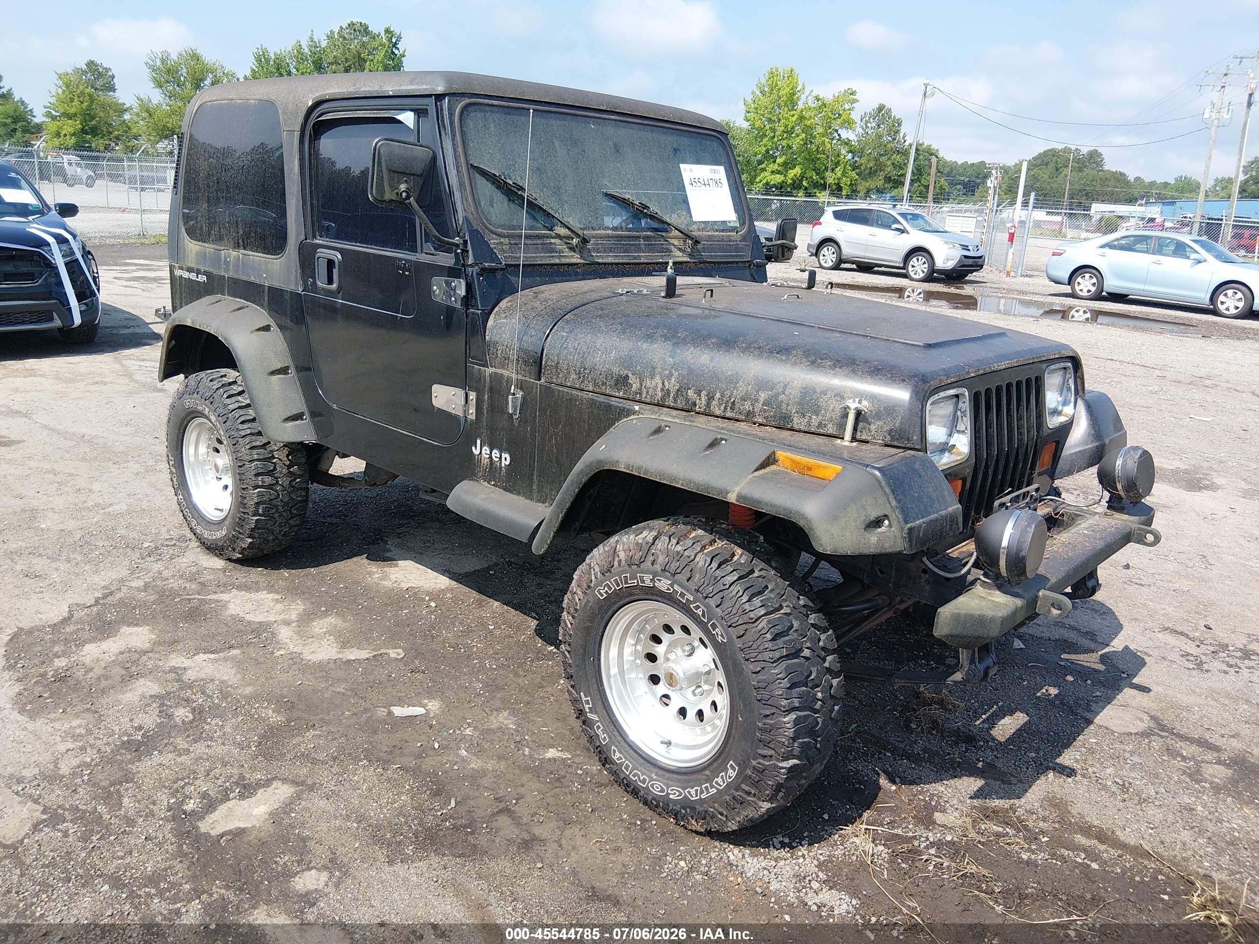 1991 Jeep Wrangler / Yj S Black vin: 2J4FY19P6MJ149574