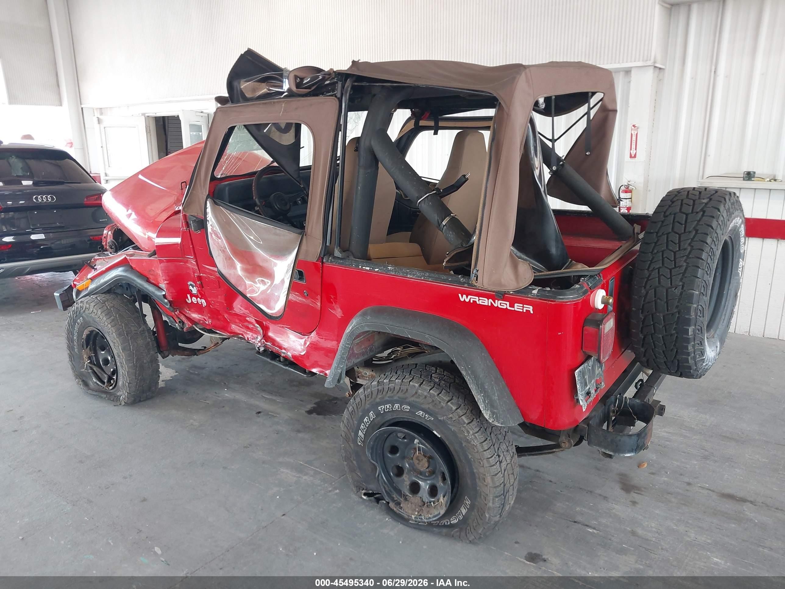 1991 Jeep Wrangler / Yj S Red vin: 2J4FY19P7MJ154220
